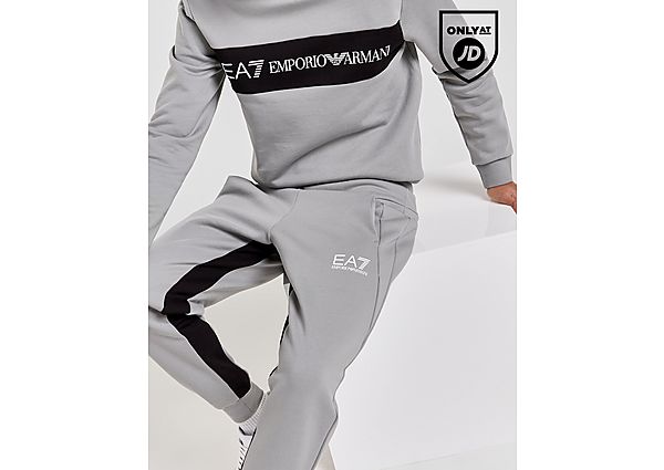 Emporio Armani EA7 Colour Block Joggers Grey- Heren Grey