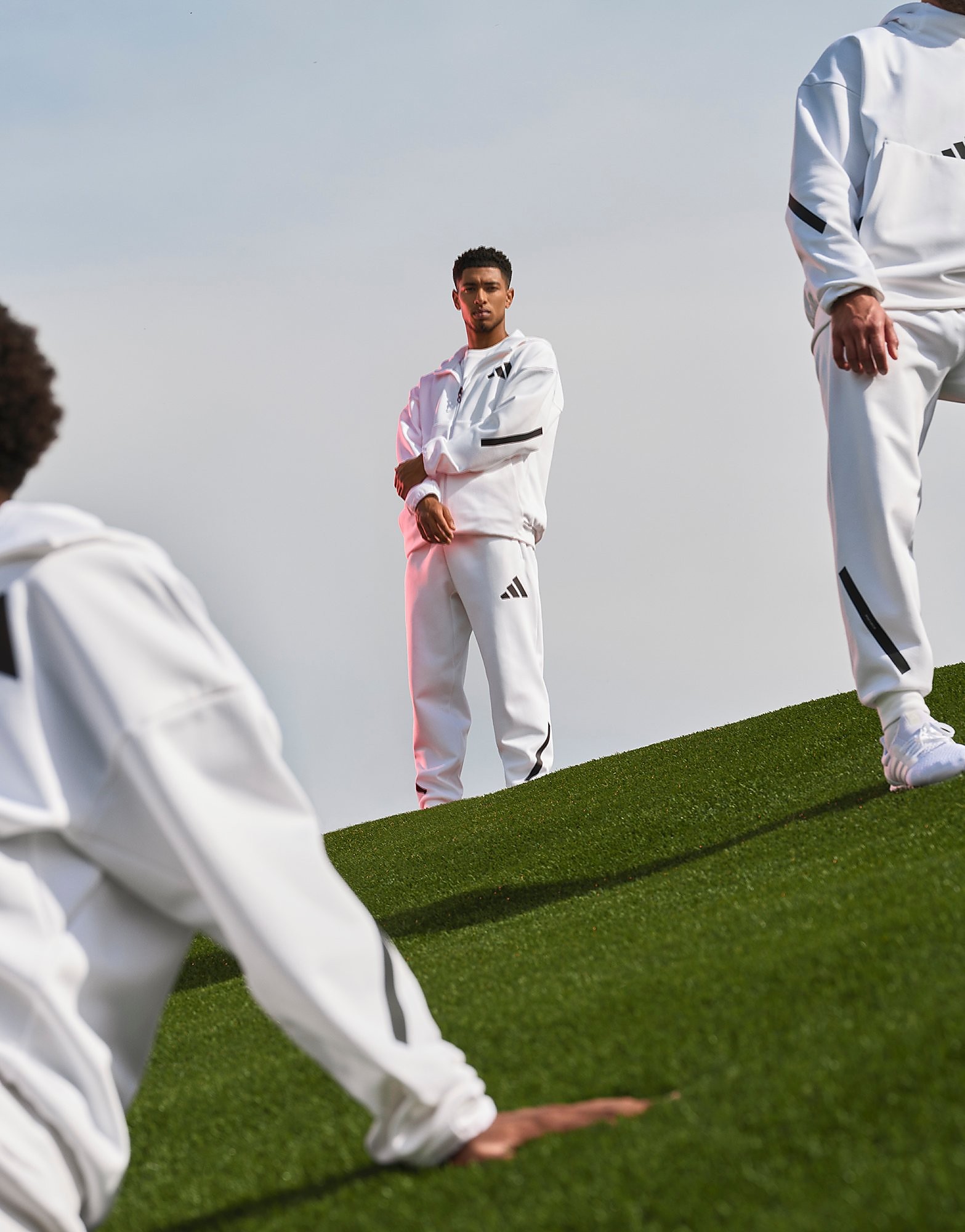 Mens Adidas Pantaloni Z.N.E - Bianco, Bianco