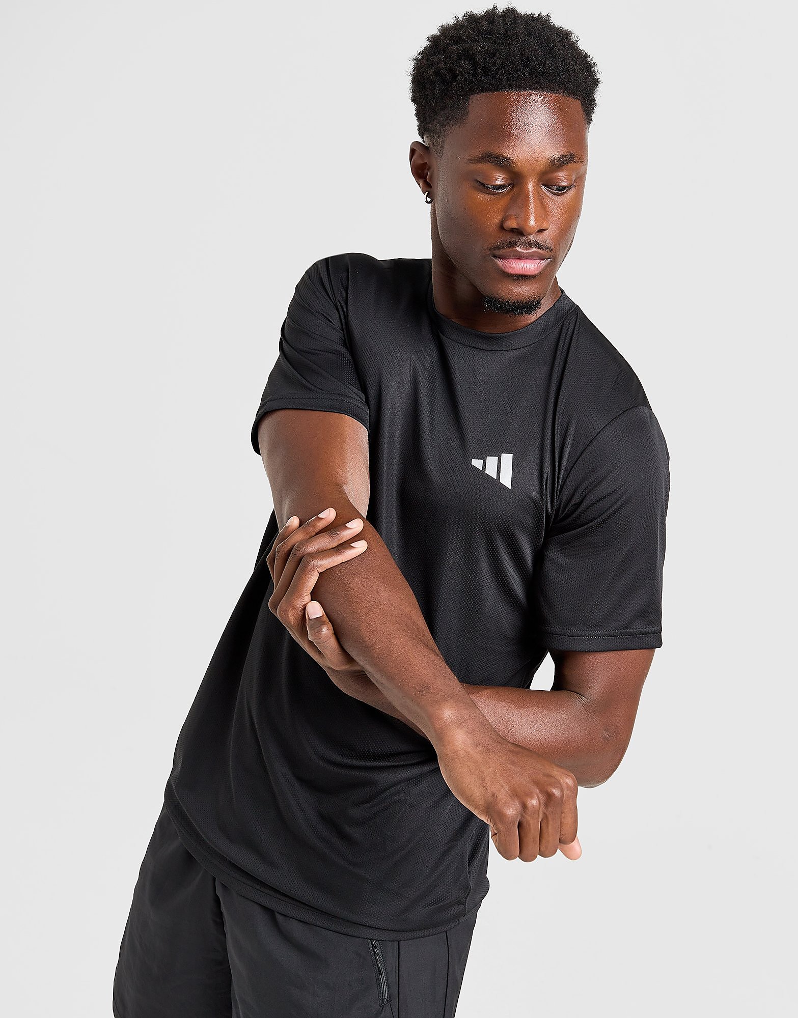 Training Essential T-Shirt - Herren, Schwarz - male - Size: XXL