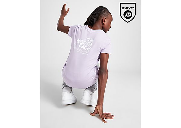 The North Face Mountain Sketch T-Shirt Junior Purple