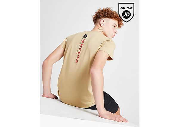The North Face Vertical Graphic T-Shirt Junior Brown