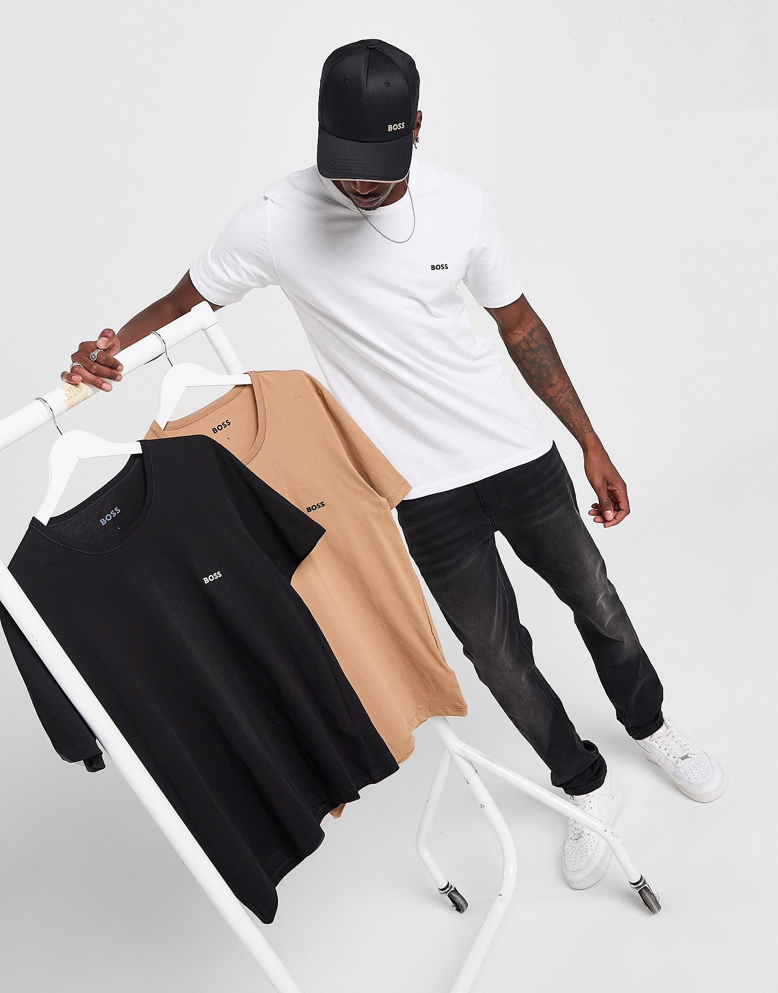 BOSS Lot de 3 T shirts Homme