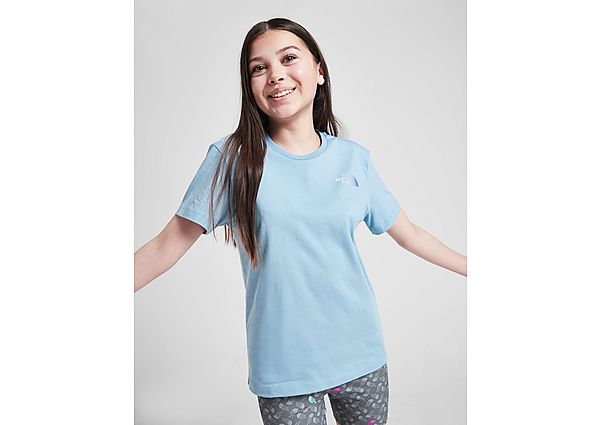 The North Face Girls' Repeat Back Hit T-Shirt Junior Blue