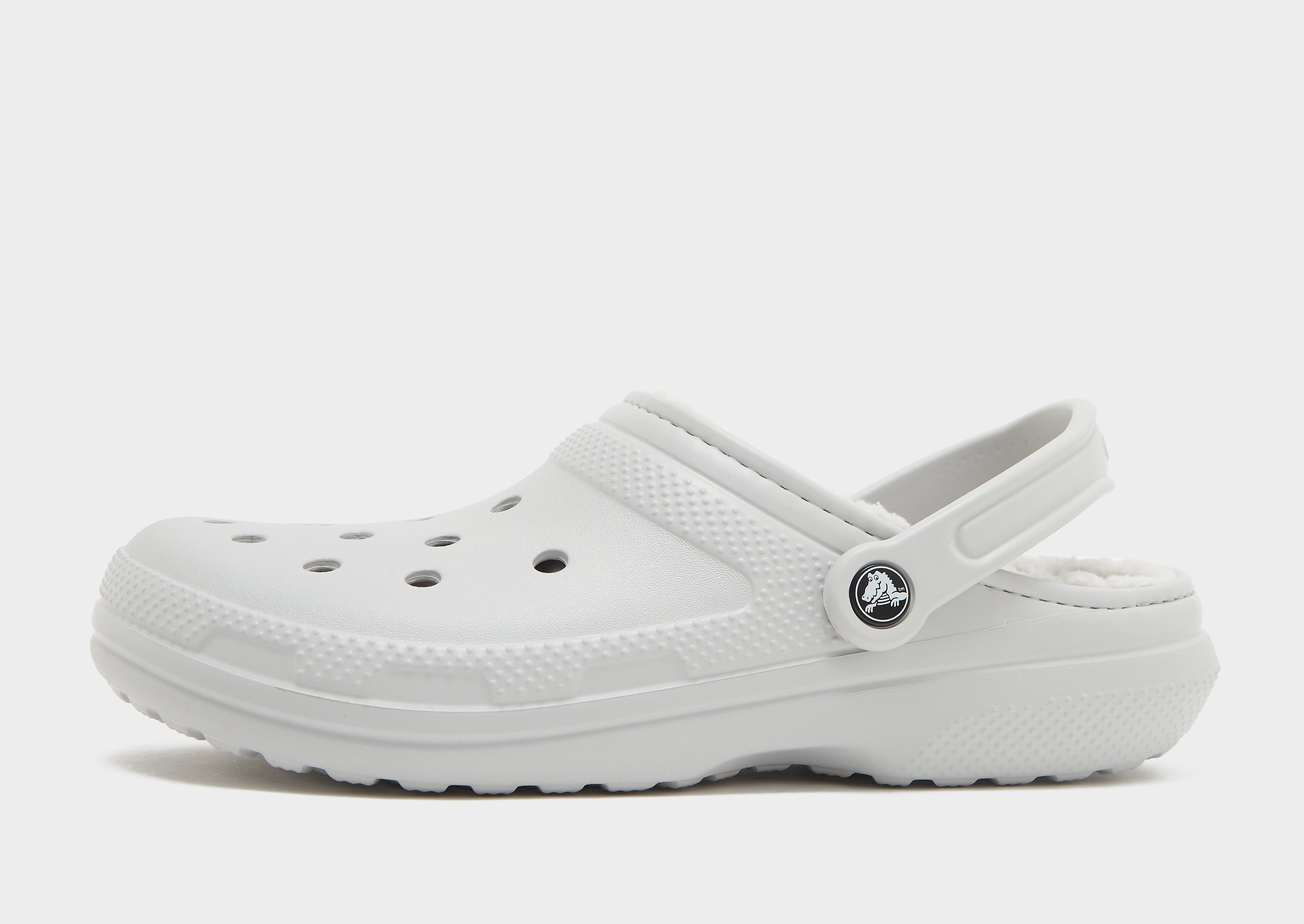 Crocs Unisex Blanc Sabots Classique Fourrure Doublé - Image 3