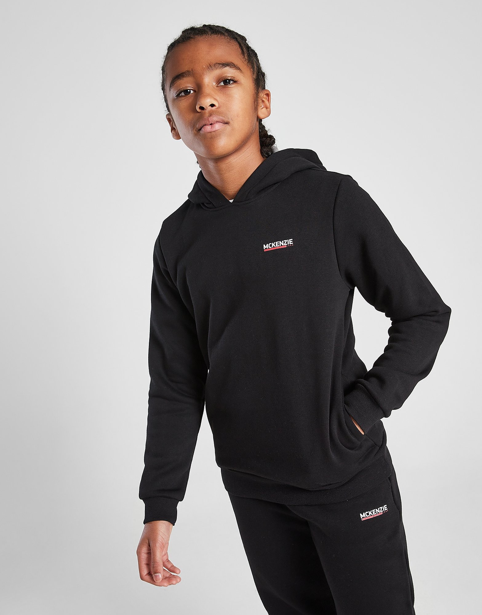Essentials Overhead Hoodie Kinder, Schwarz - unisex - Size: 10-12Y