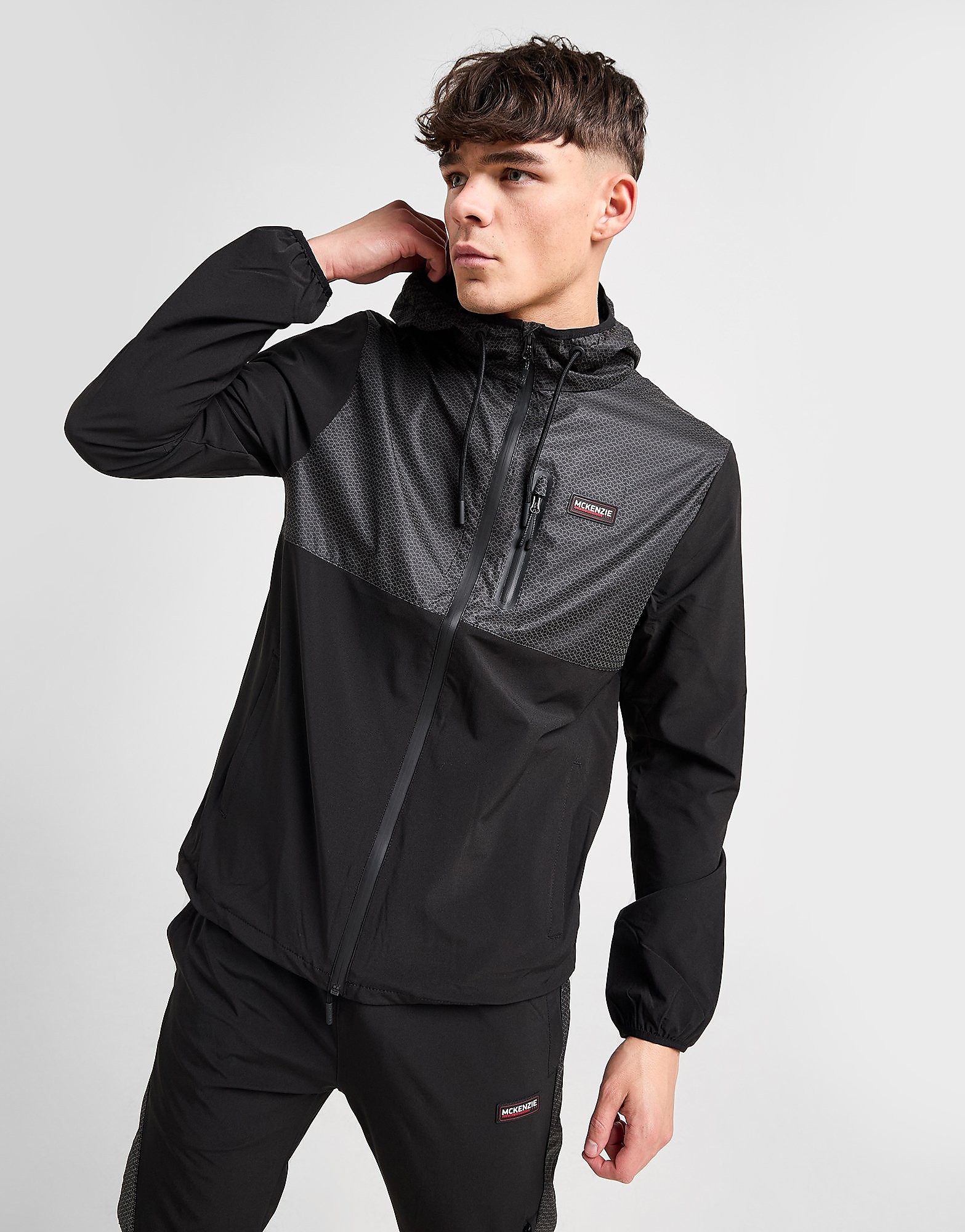 Mens Giacca Antivento Axton Woven - Nero, nero nero Uomo taglia XS
