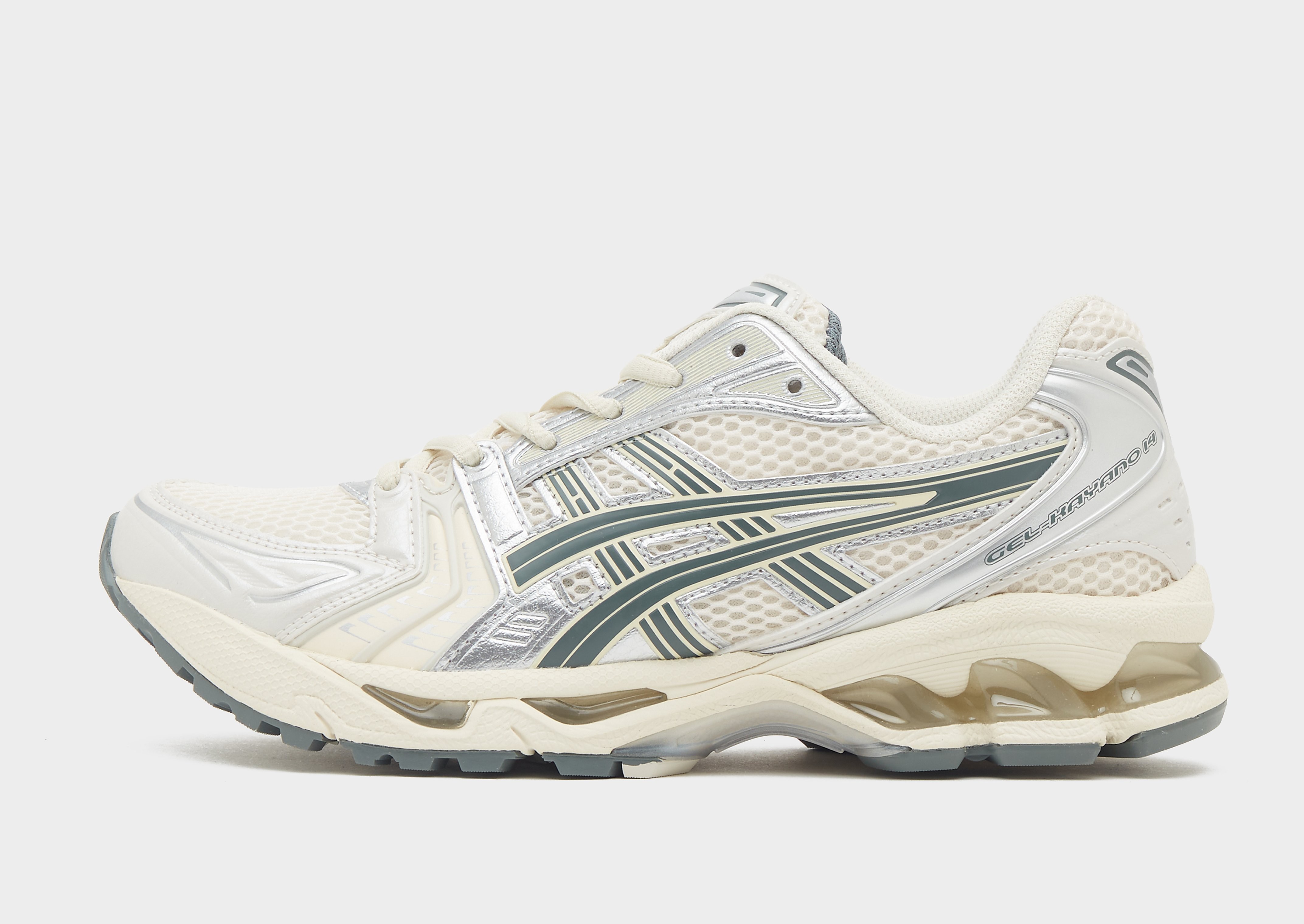 Asics Gel Kayano 14 damessneaker wit en groen
