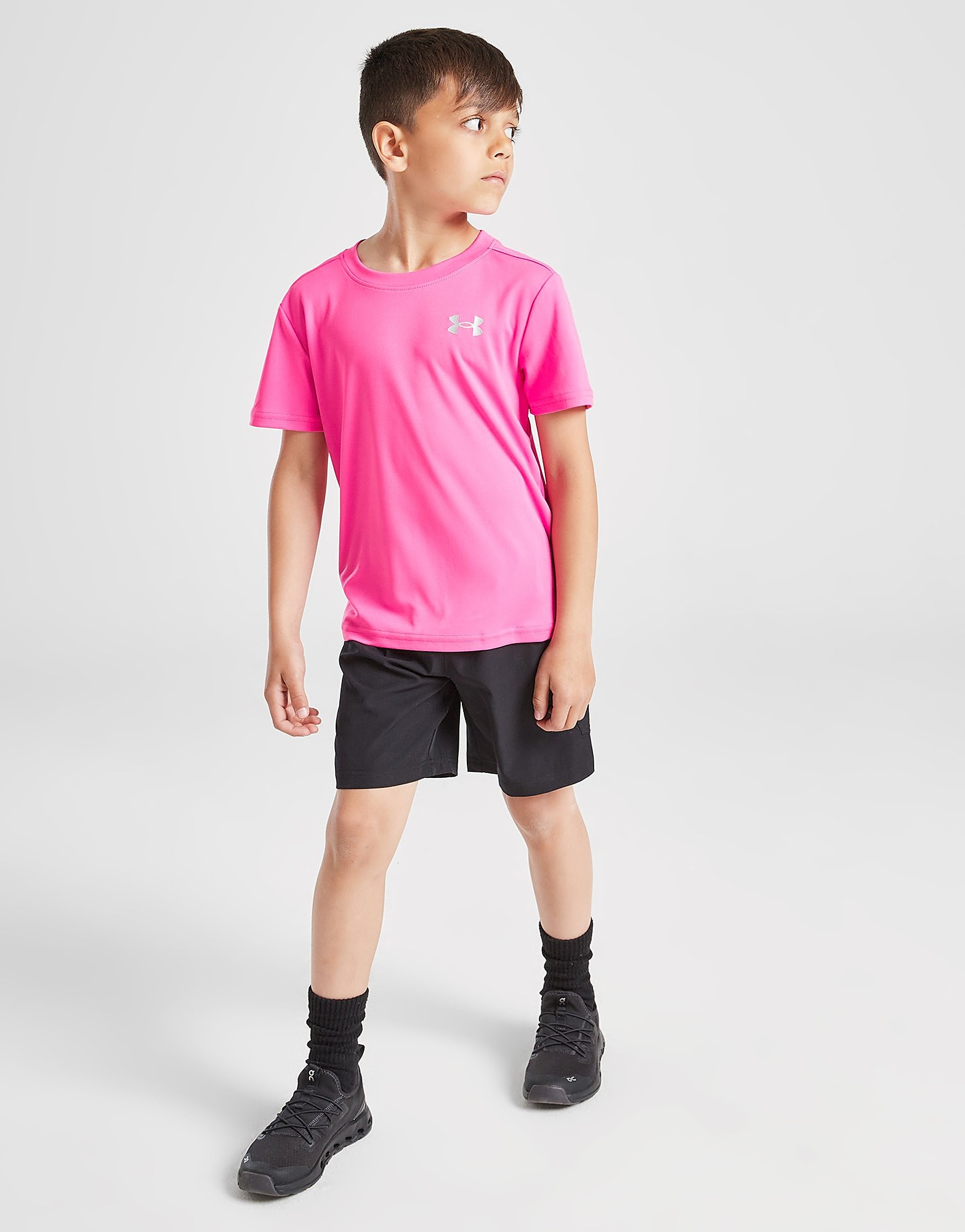 Under Armour UA Tech Maglia/Woven Pantaloncino Cargo Set Bambino