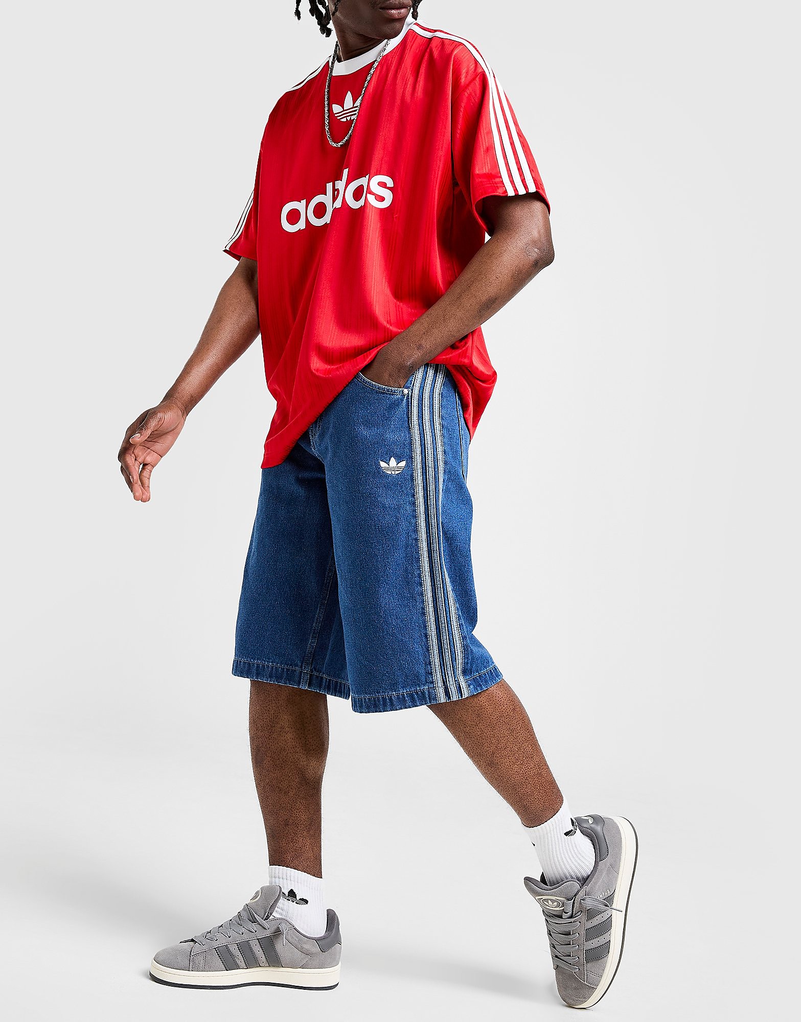 adidas Originals Short en jean Firebird