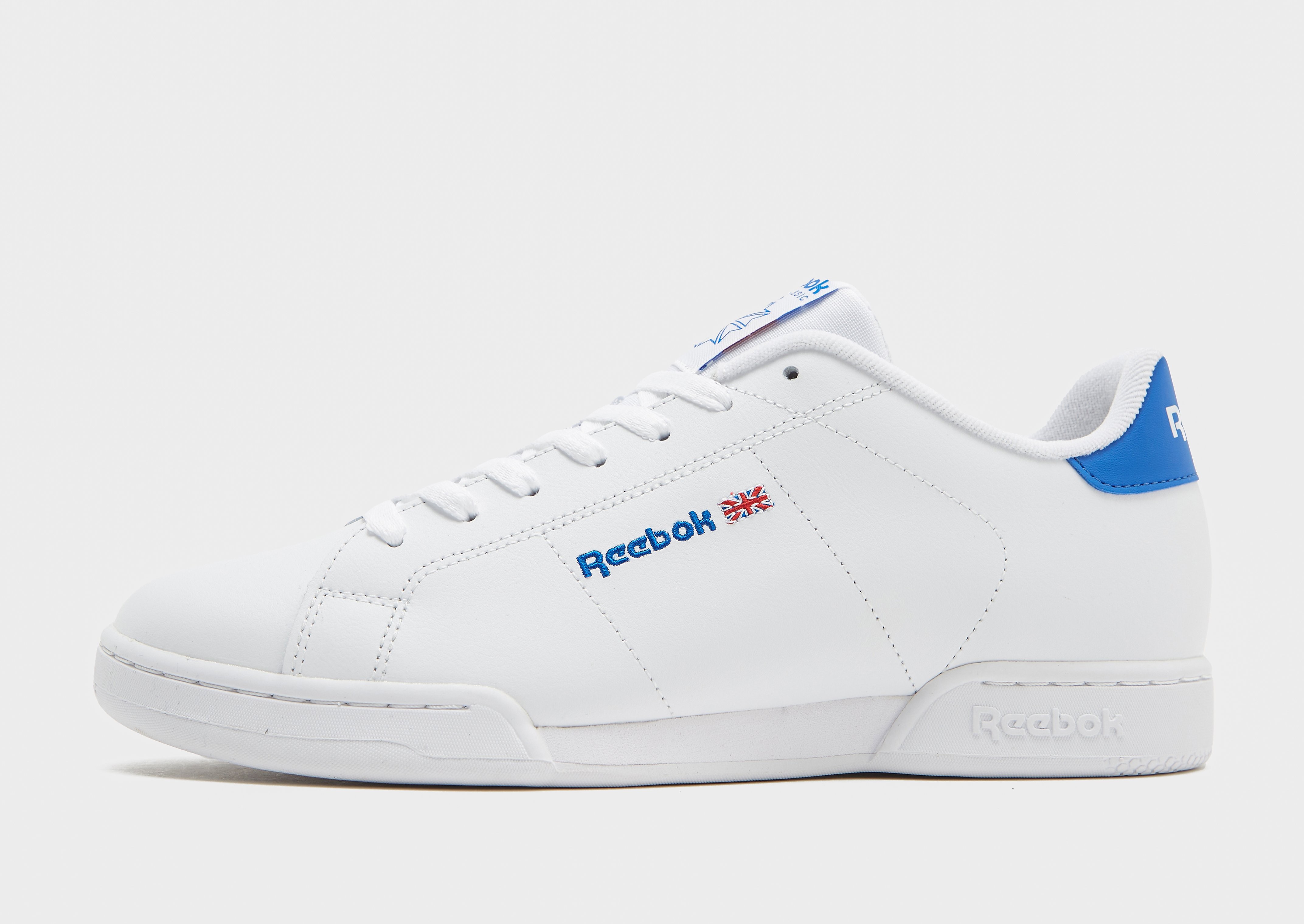 Reebok NPC II herensneaker wit en blauw