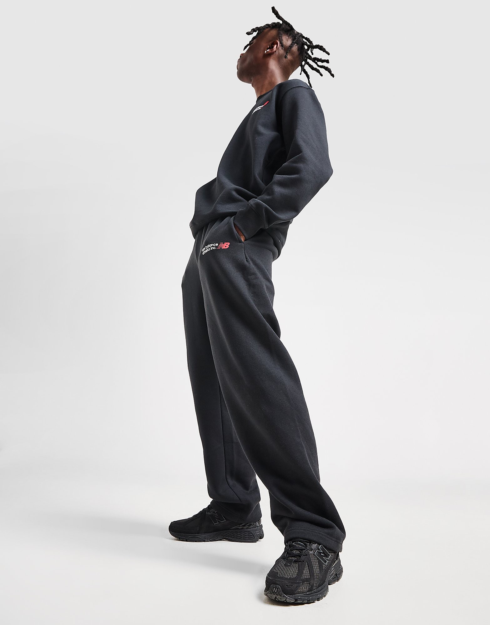 New Balance Pantalon de jogging ourlet ouvert - vue 2