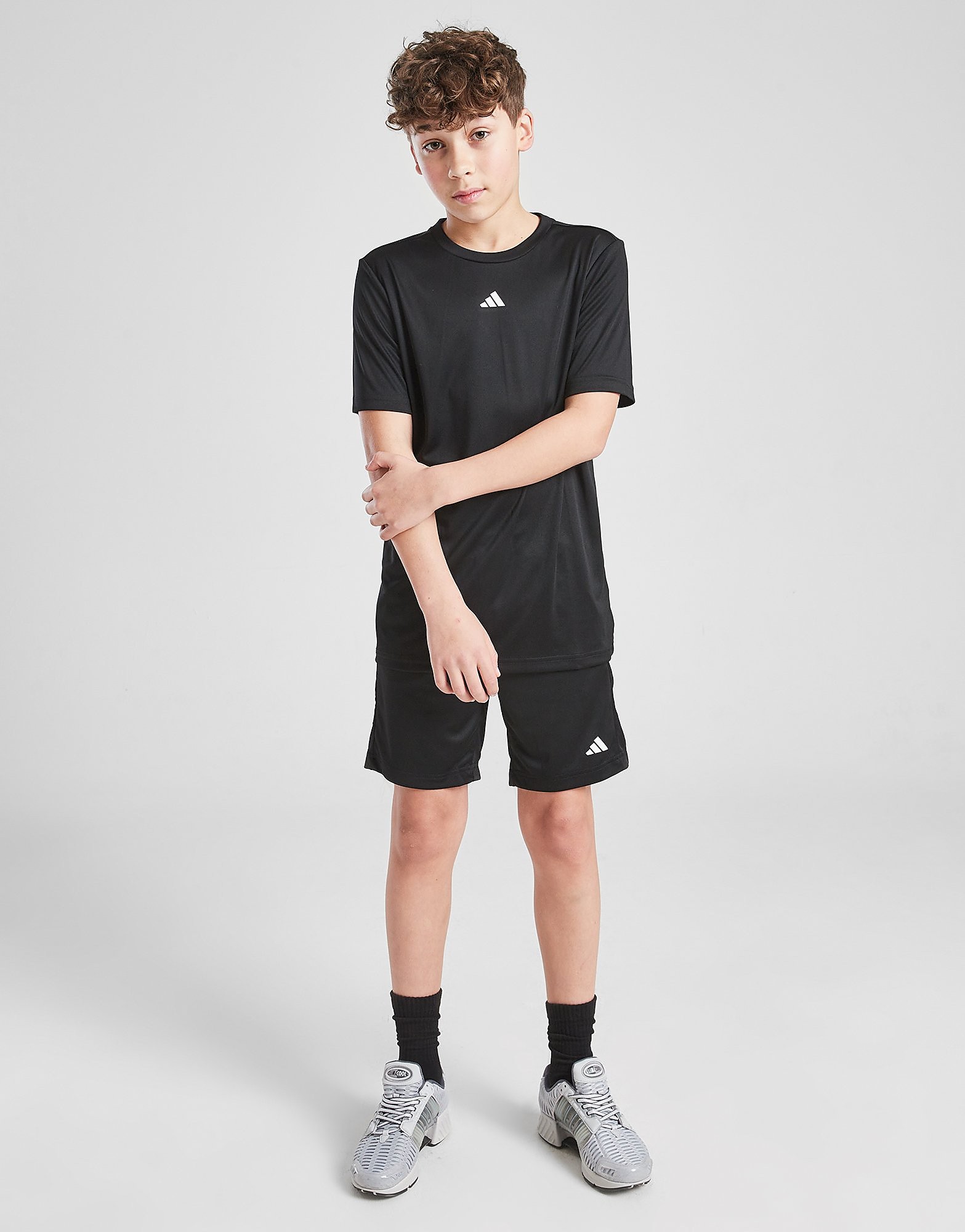 Train Essentials Logo T-Shirt Kinder, Schwarz