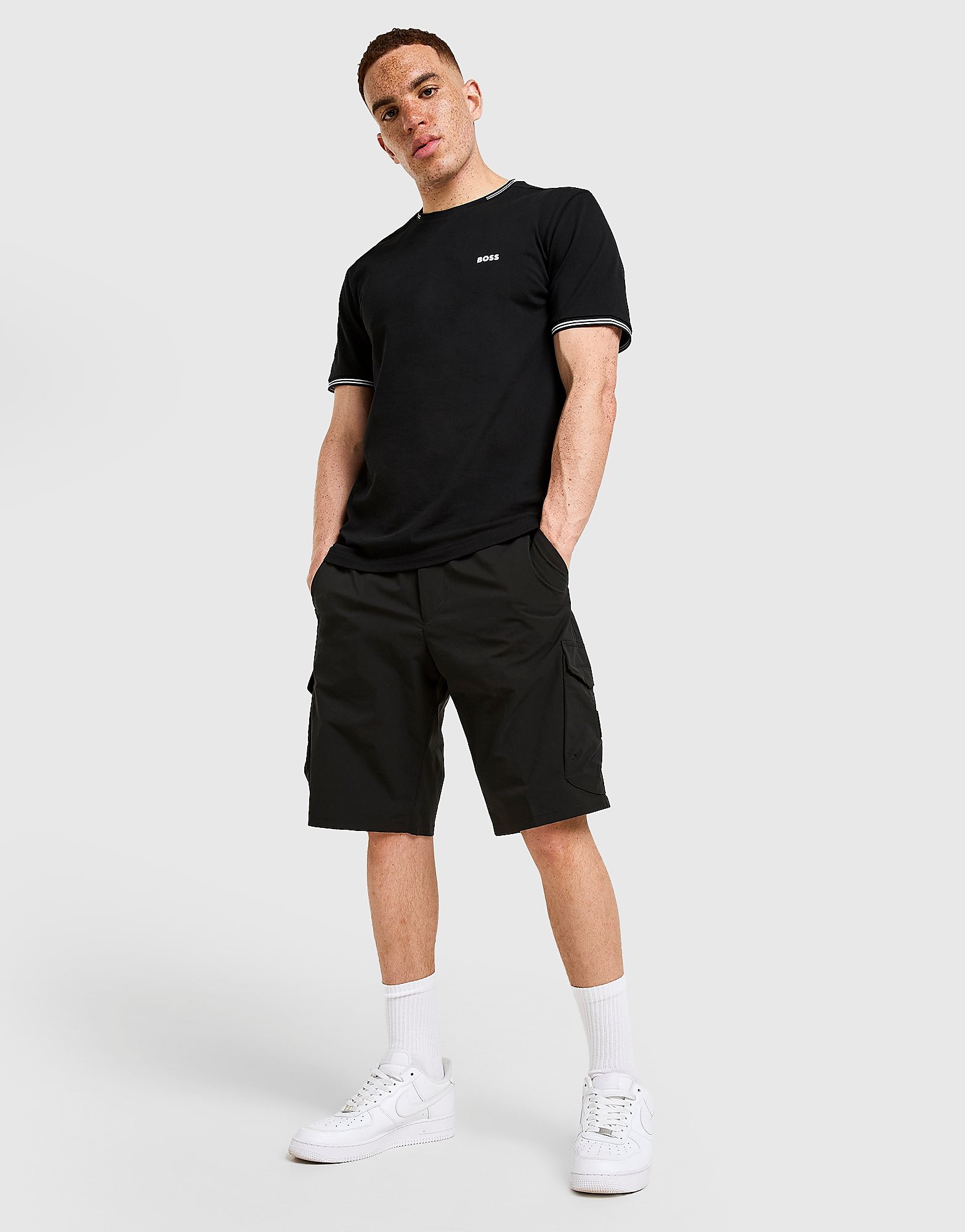 BOSS Pantaloncino Cargo Urbanex, nero