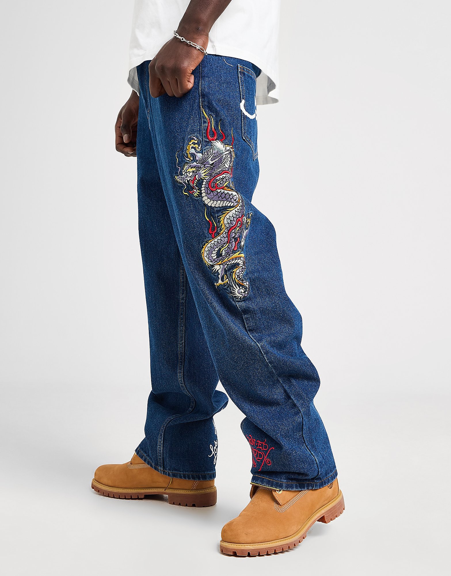 Ed Hardy Jeans baggy Dragon - vue 2