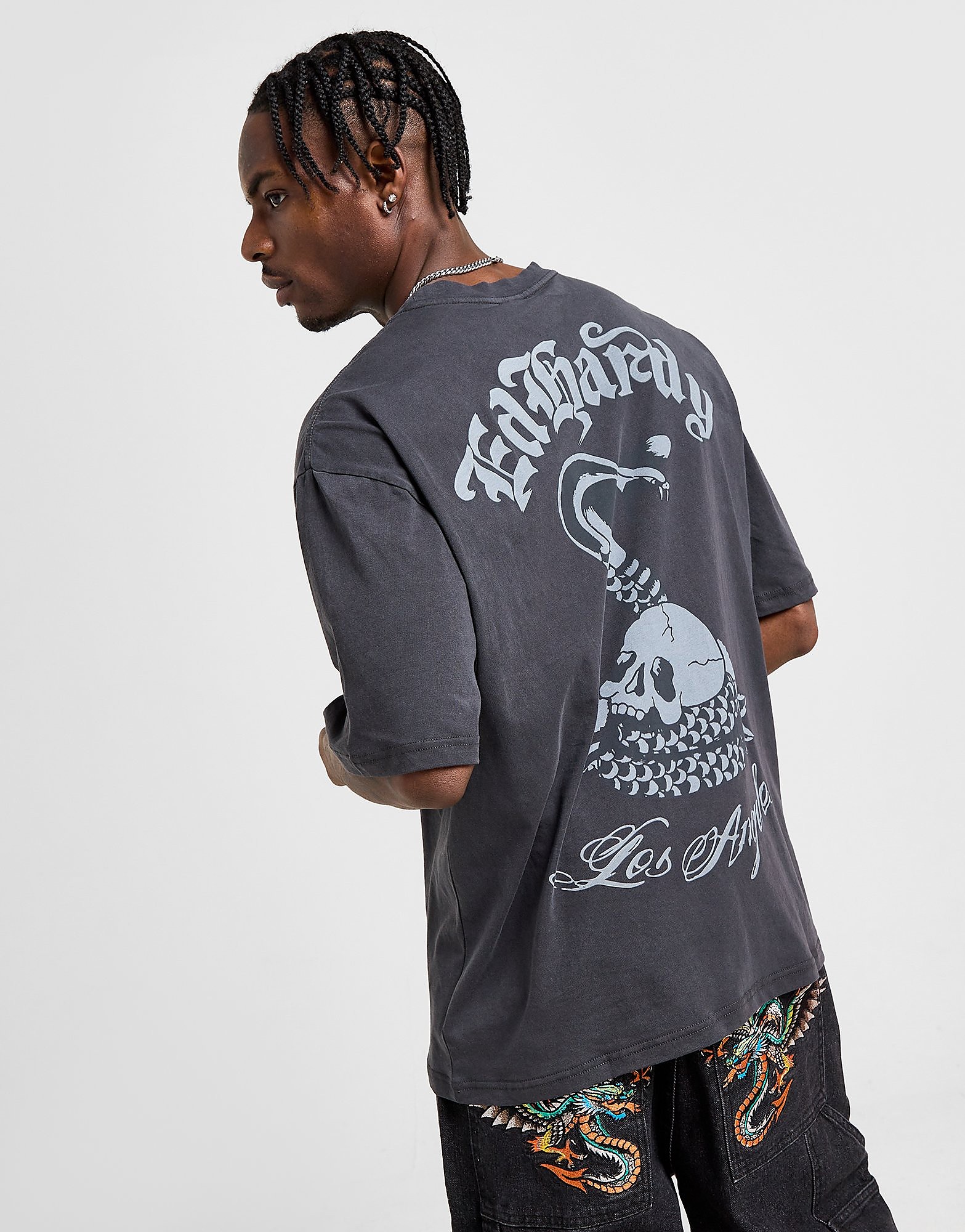 Ed Hardy T shirt Acid Wash Homme