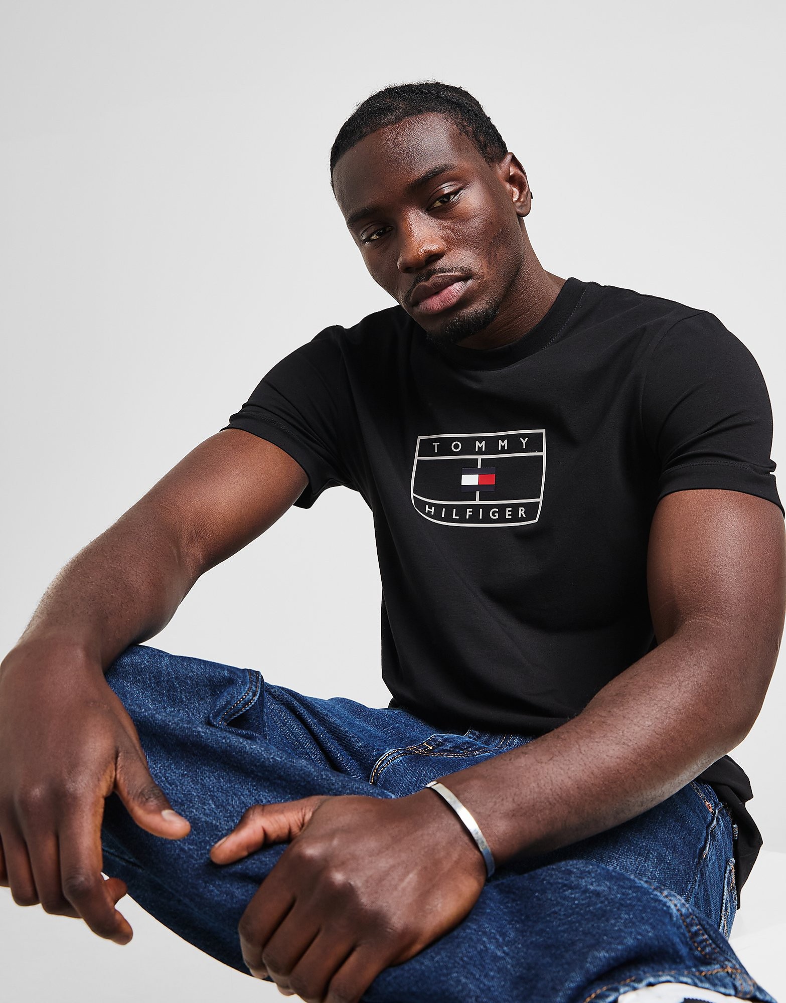 Tommy Hilfiger T shirt avec drapeau