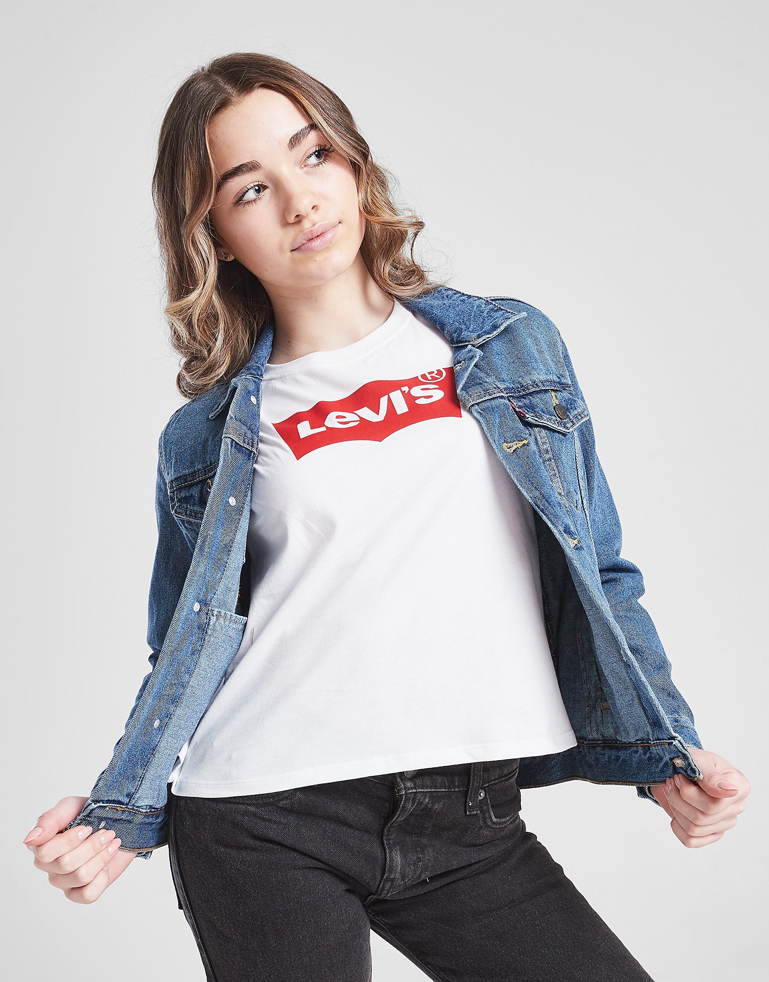 LEVI'S Girls' Batwing Logo Maglia Junior