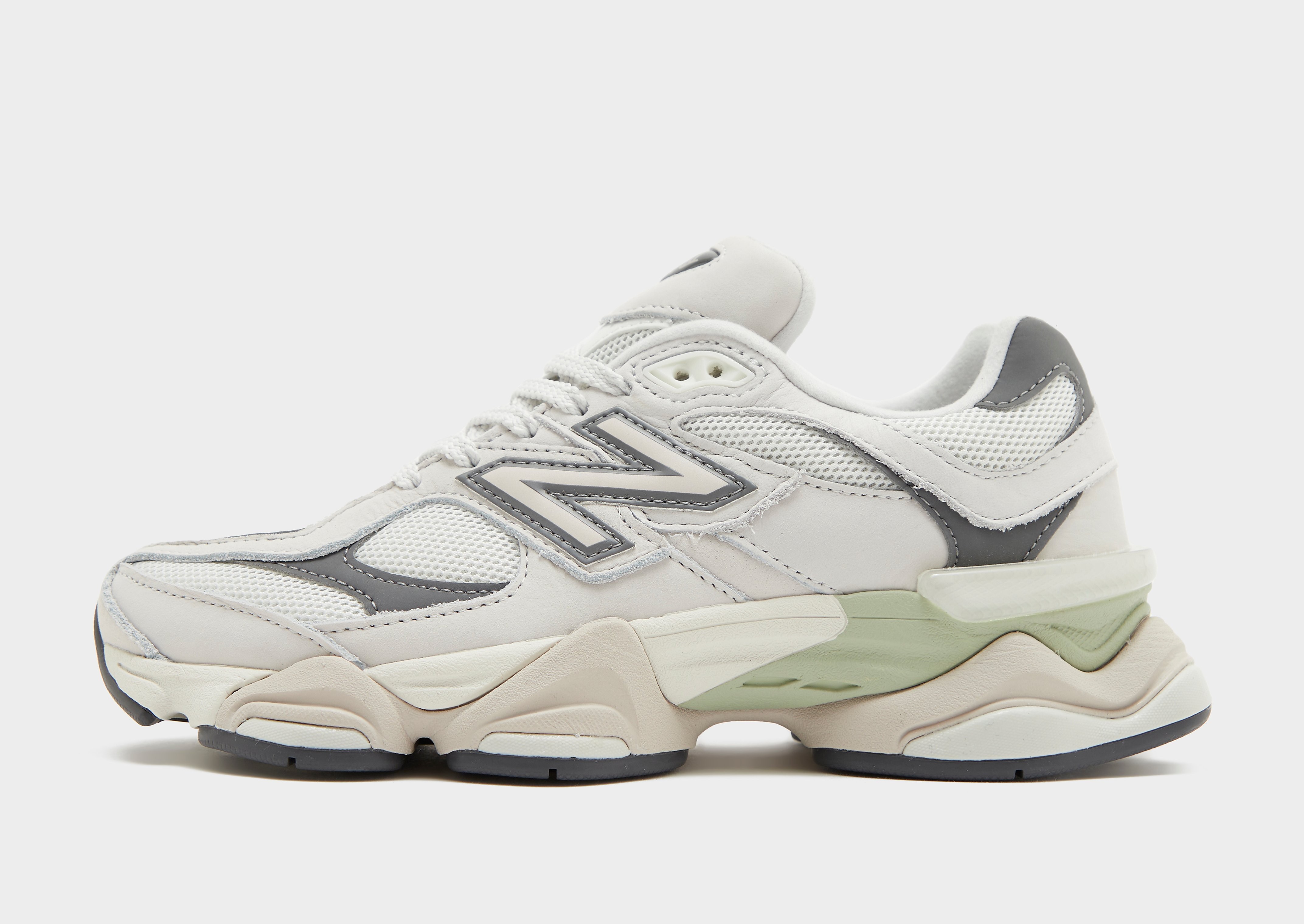 New Balance 9060 damessneaker wit, grijs en groen