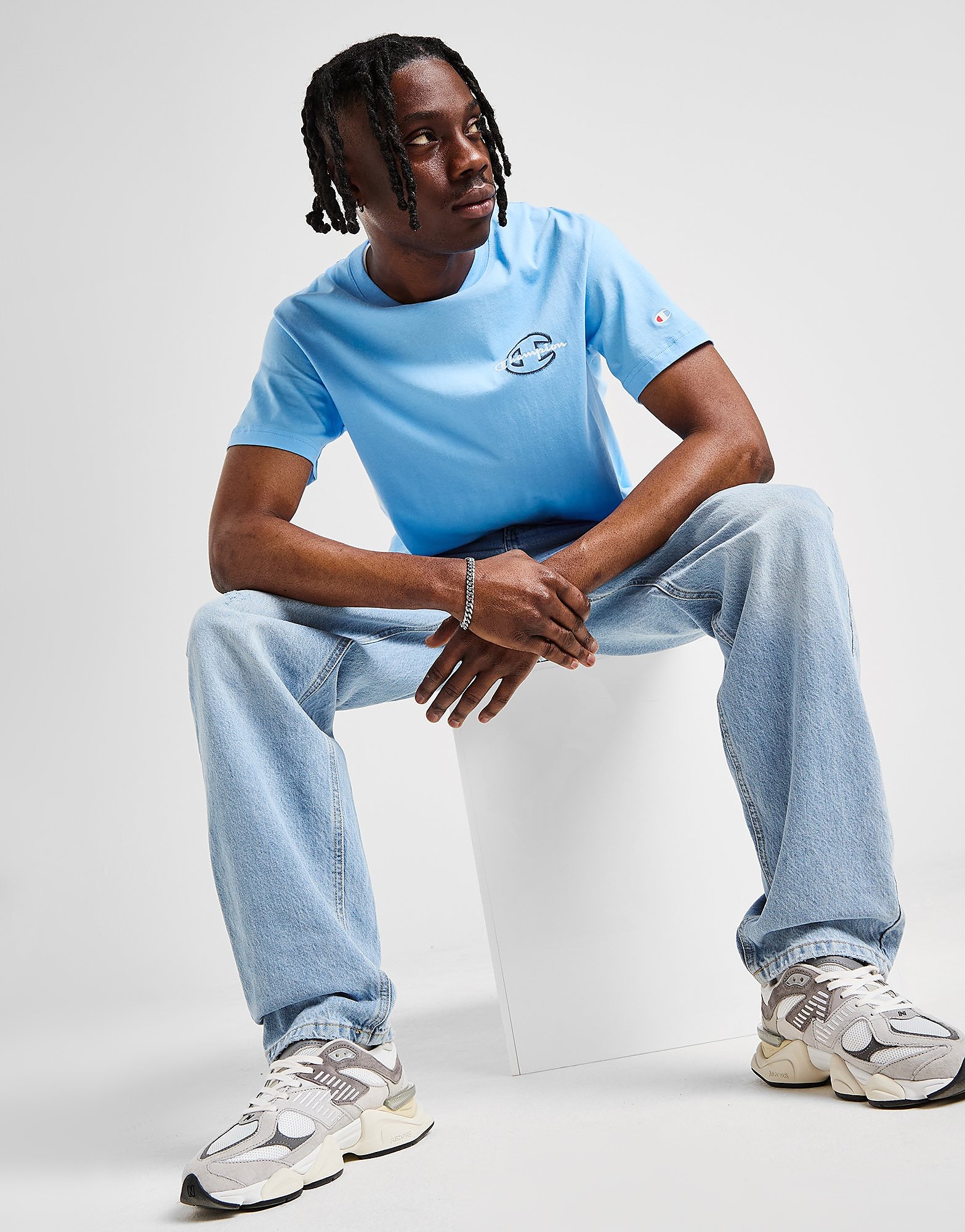 Small Logo T-Shirt - Herren, Blau - male - Size: S