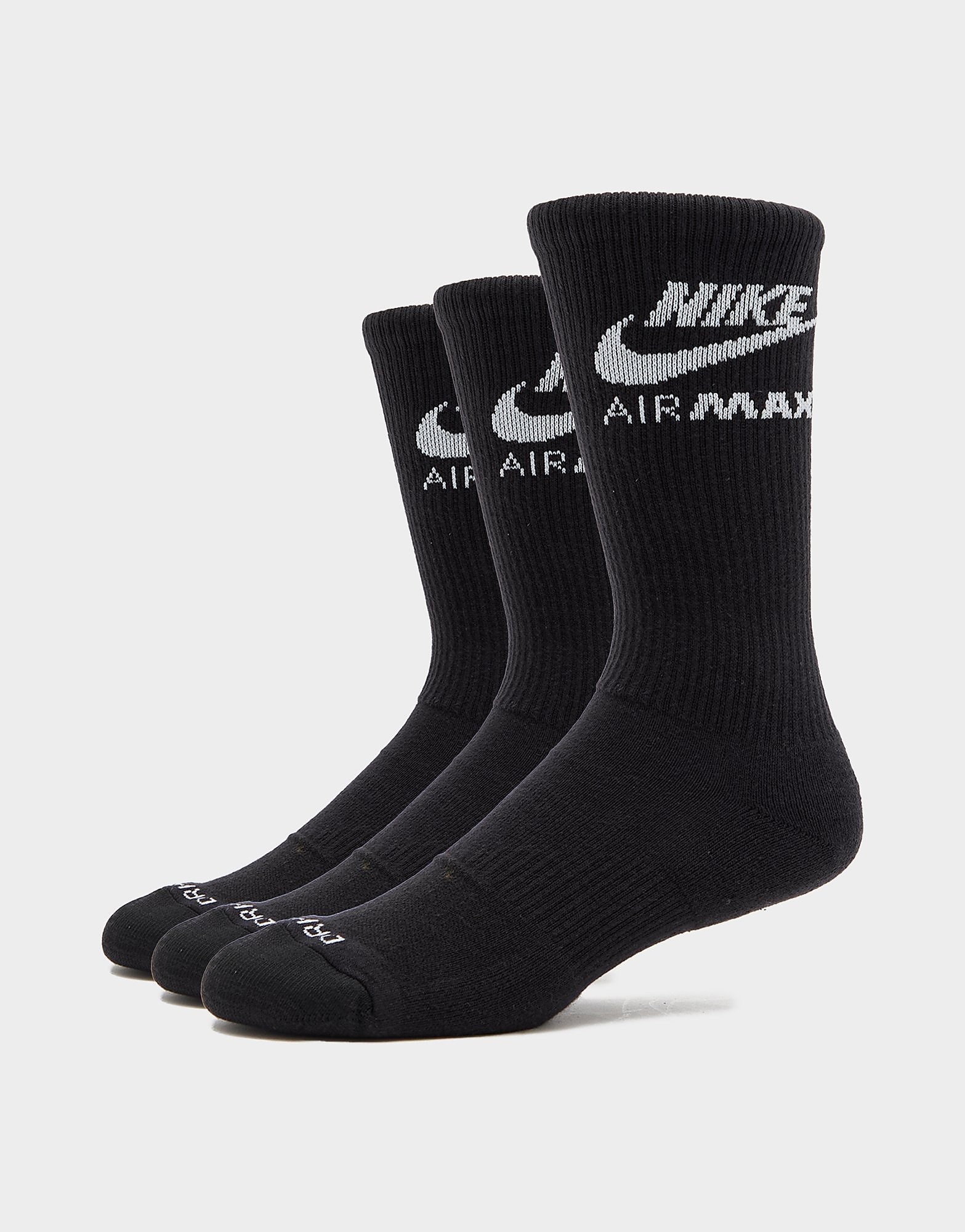 Pack Air Max Crew Socks - Herren, Schwarz