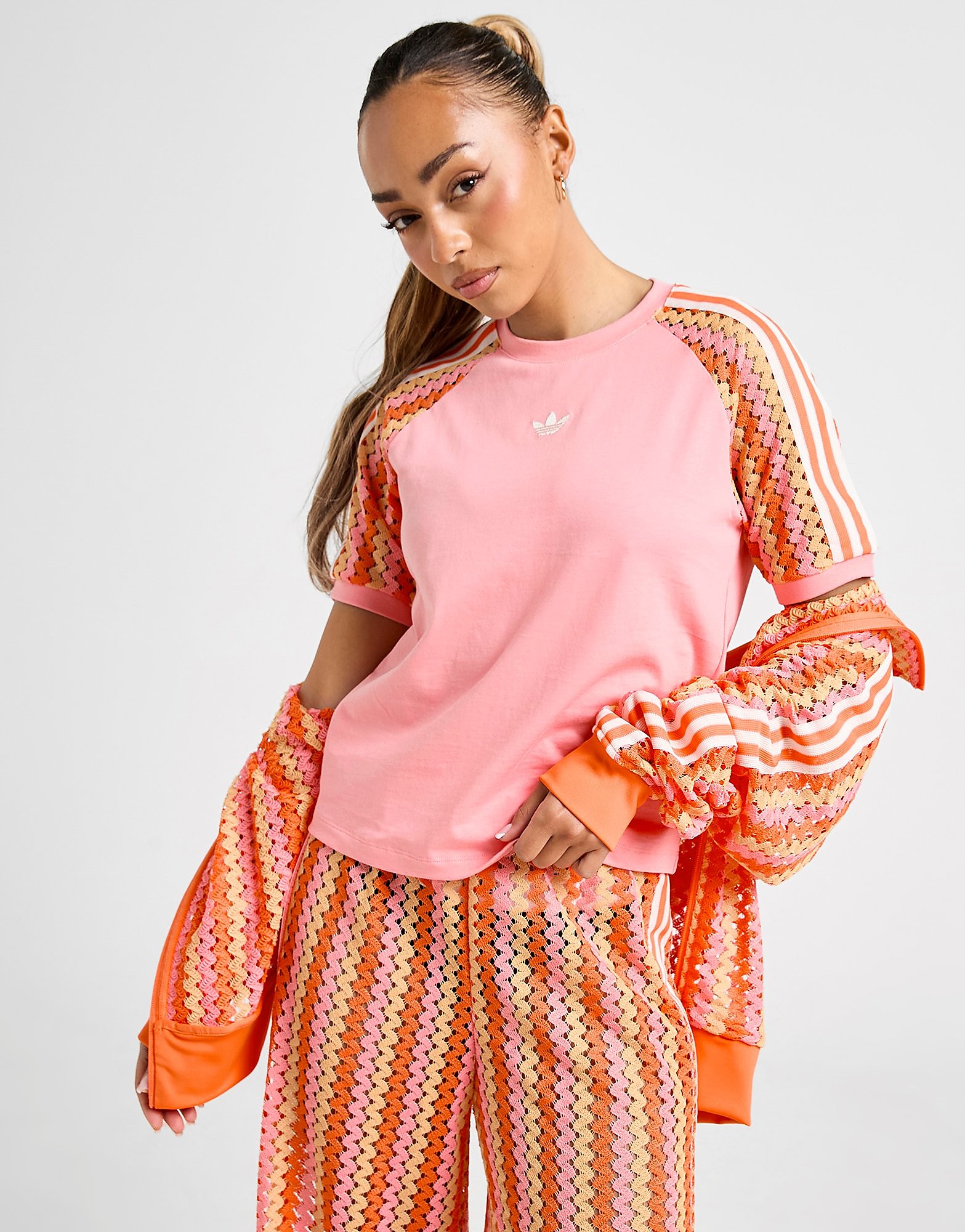 adidas Originals 3-Stripes Crochet Cali Maglia