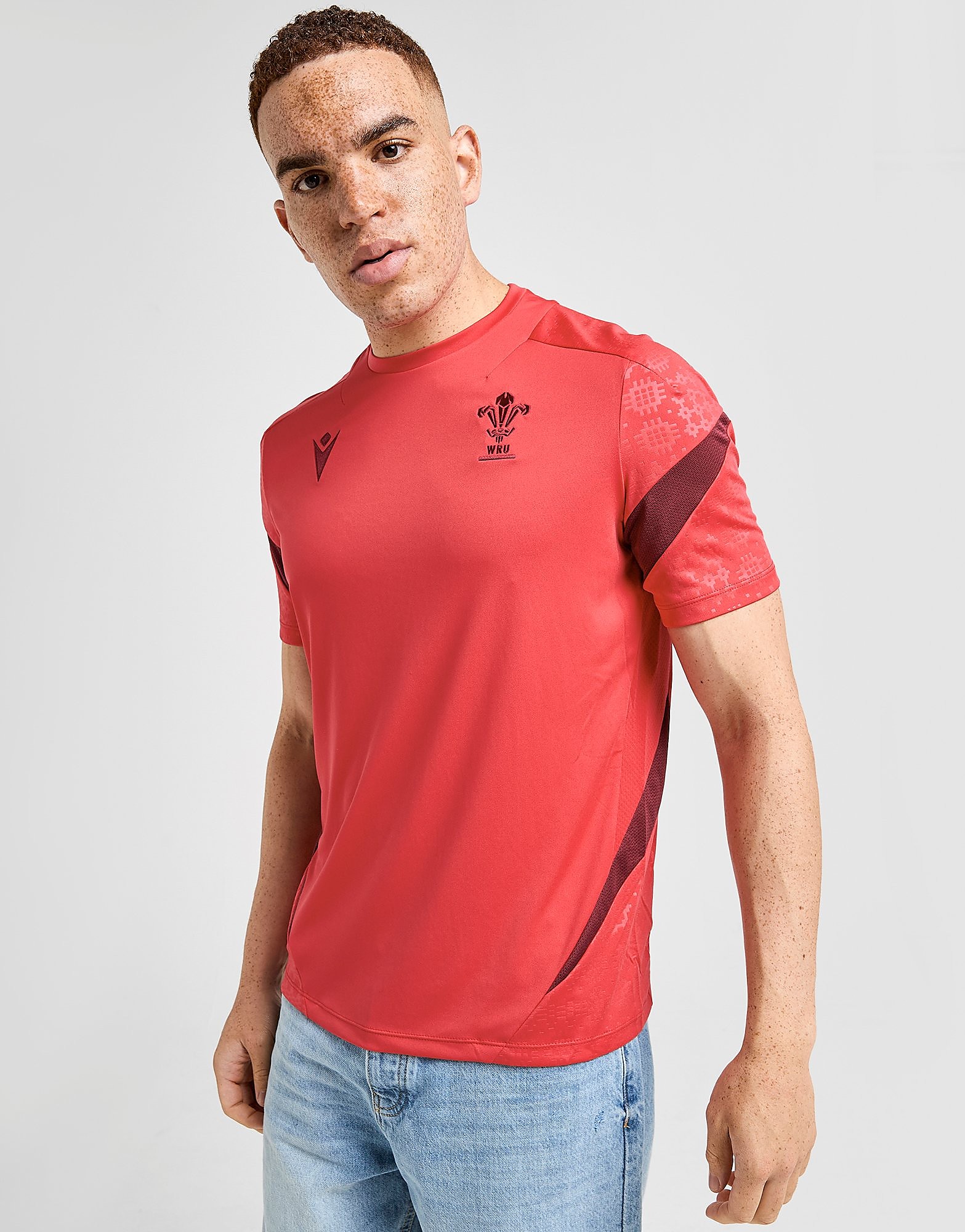 Macron Wales Rugby Training Shirt