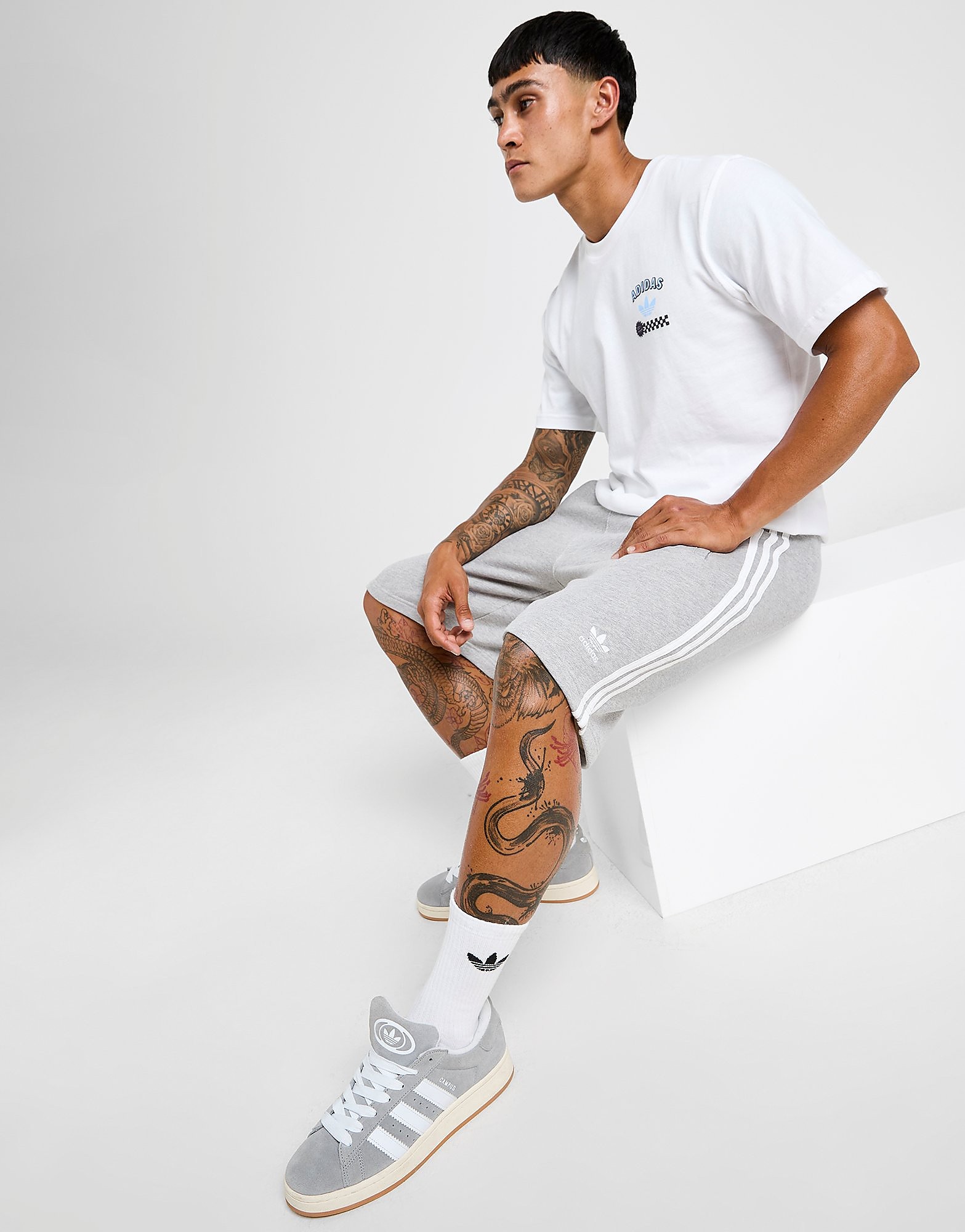 adidas Originals 3-Stripes Fleece Pantaloncino