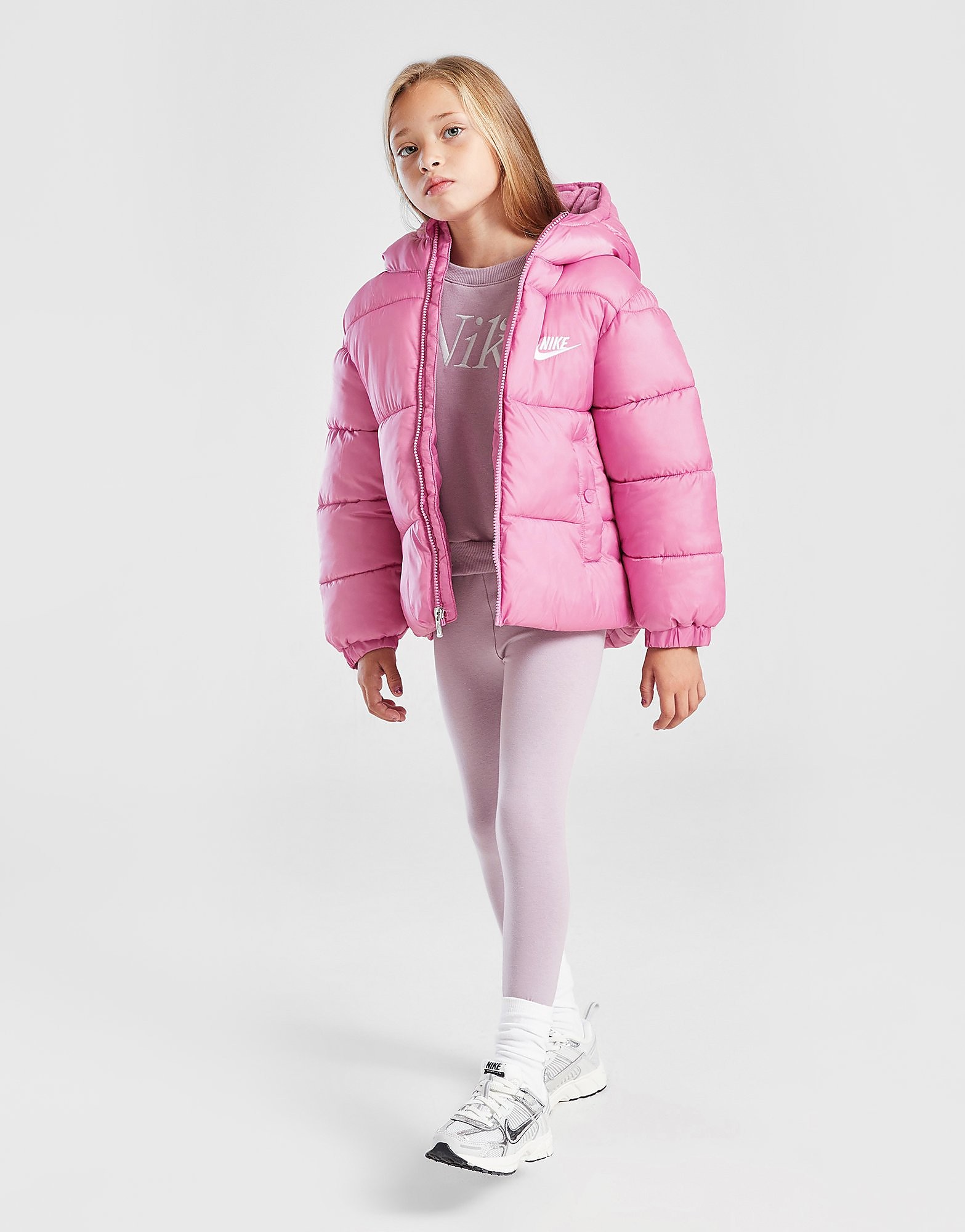 Nike Girls' Wide Baffle Puffer Jacket Children