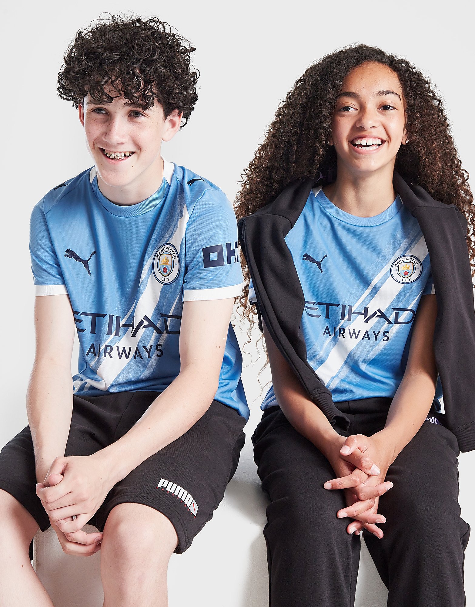 Puma Manchester City Fc 2025/26 Home Shirt Junior, Blauw