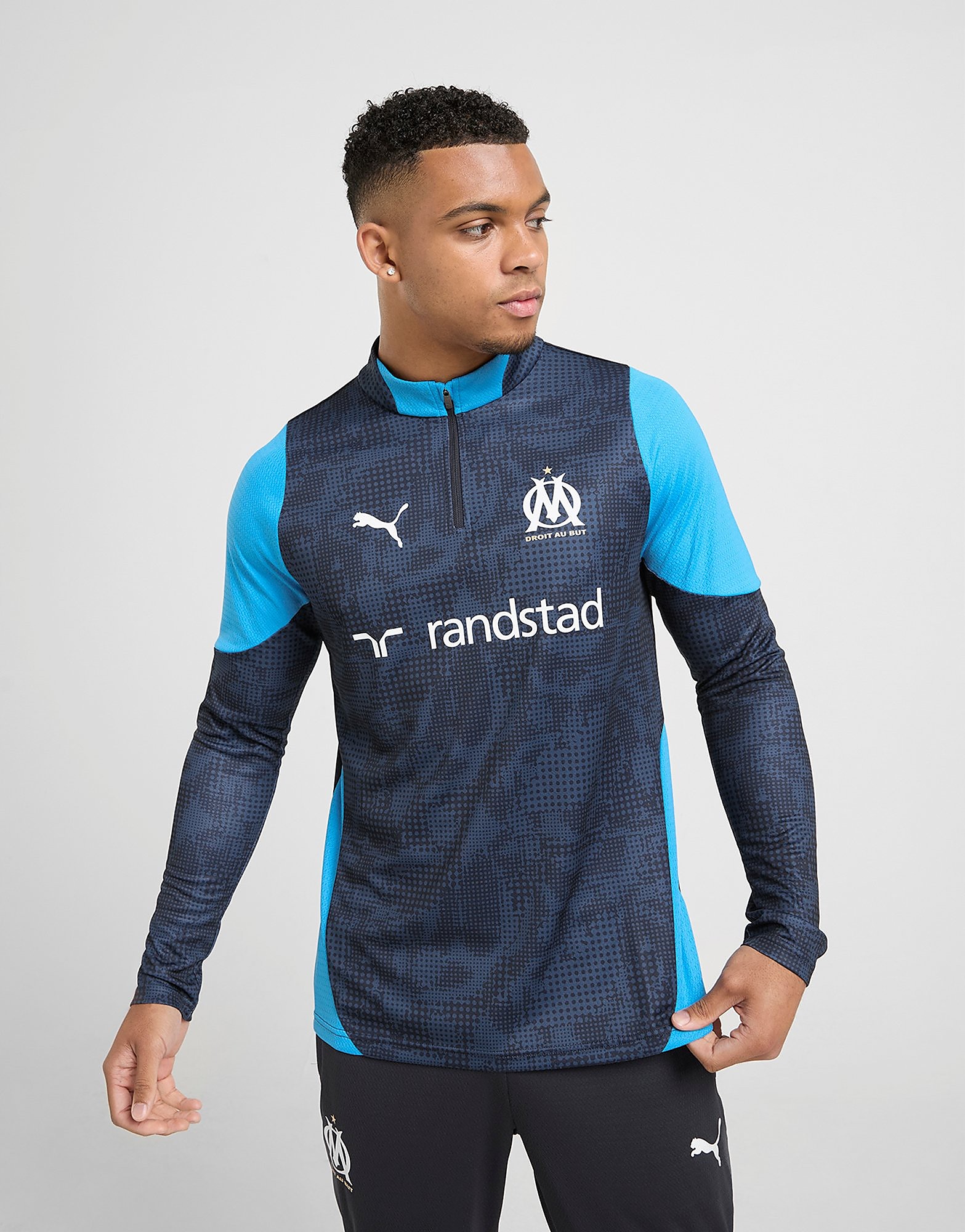 PUMA Olympique Marseille 14 Zip Training Top