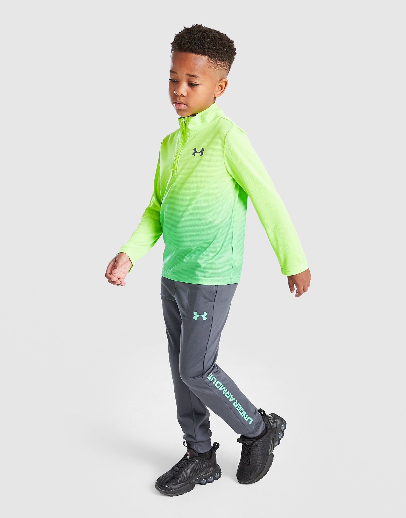 Under Armour Tech Fade 14 Zip Tracksuit Children