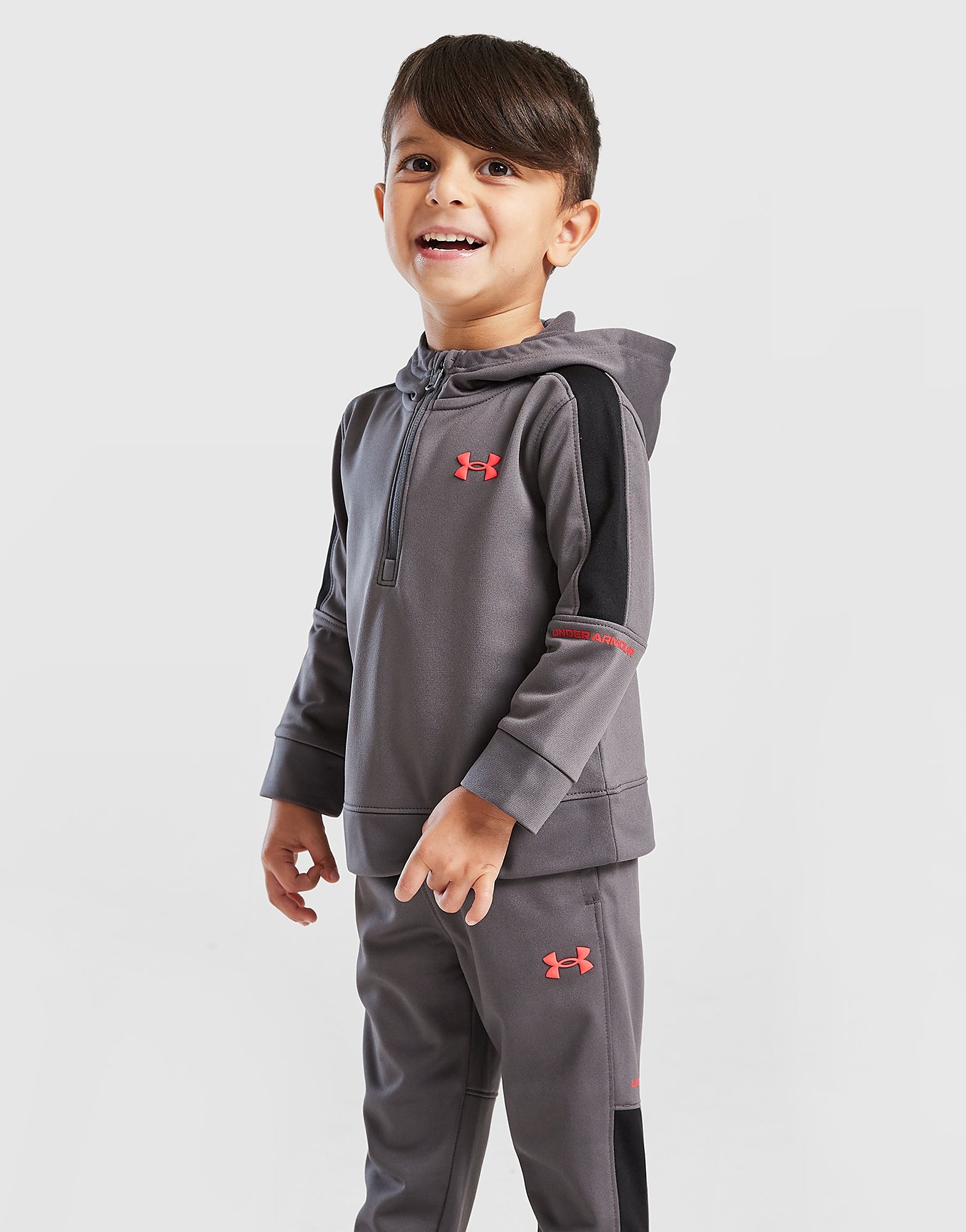 Under Armour Ensemble de survêtement zippé 1/4 Poly Colour Block Bébé - Noir, Noir