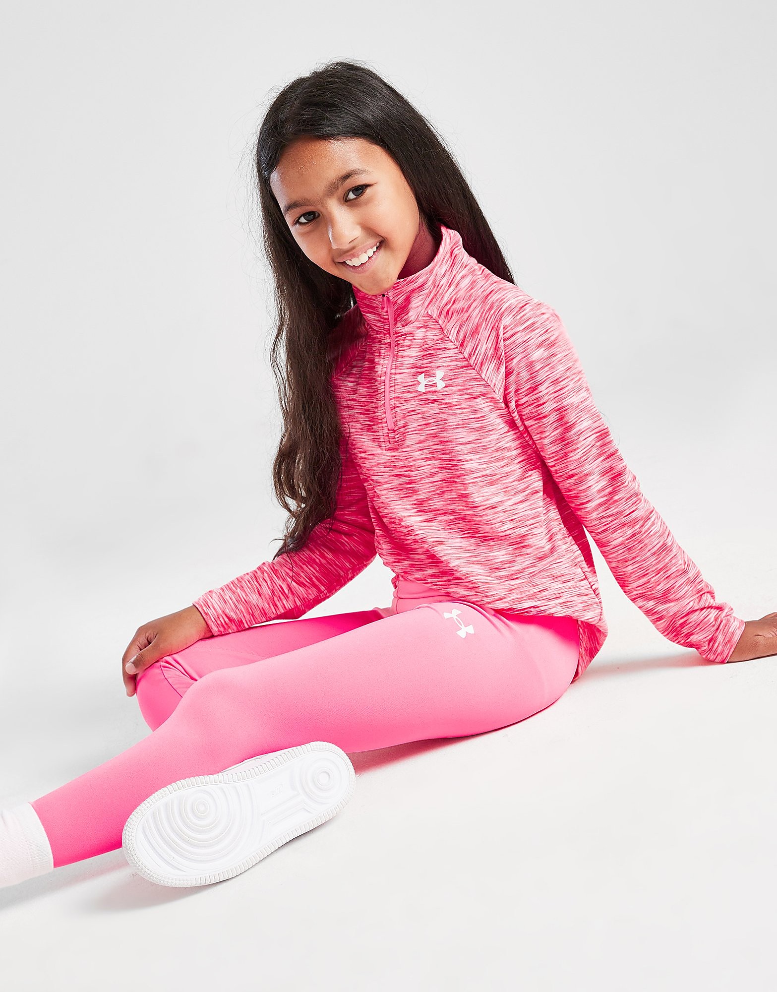 Under Armour Girls' Twist 14 Zip TopLeggings Set Children