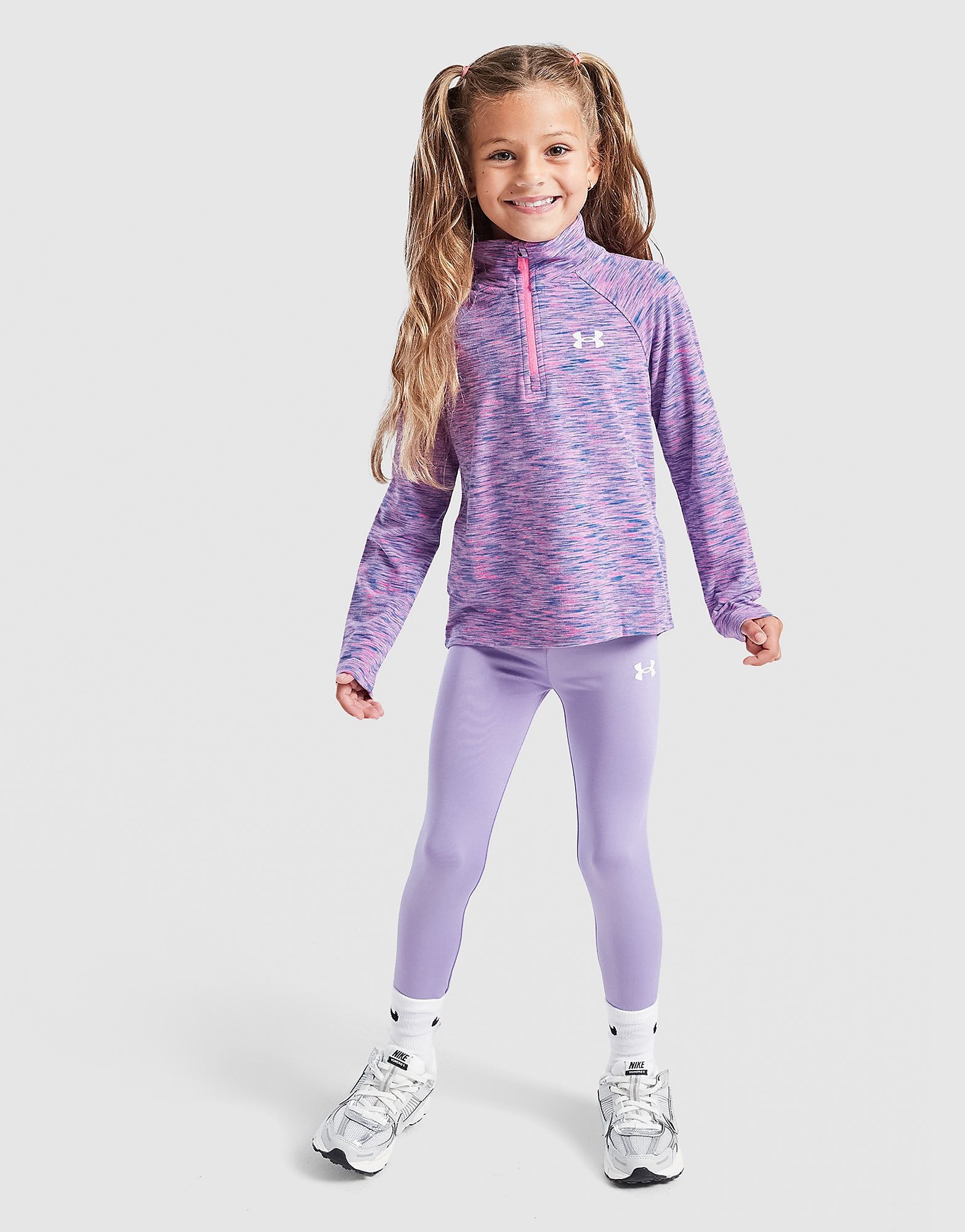 Under Armour Girls' Twist 14 Zip TopLeggings Set Children - vue 2