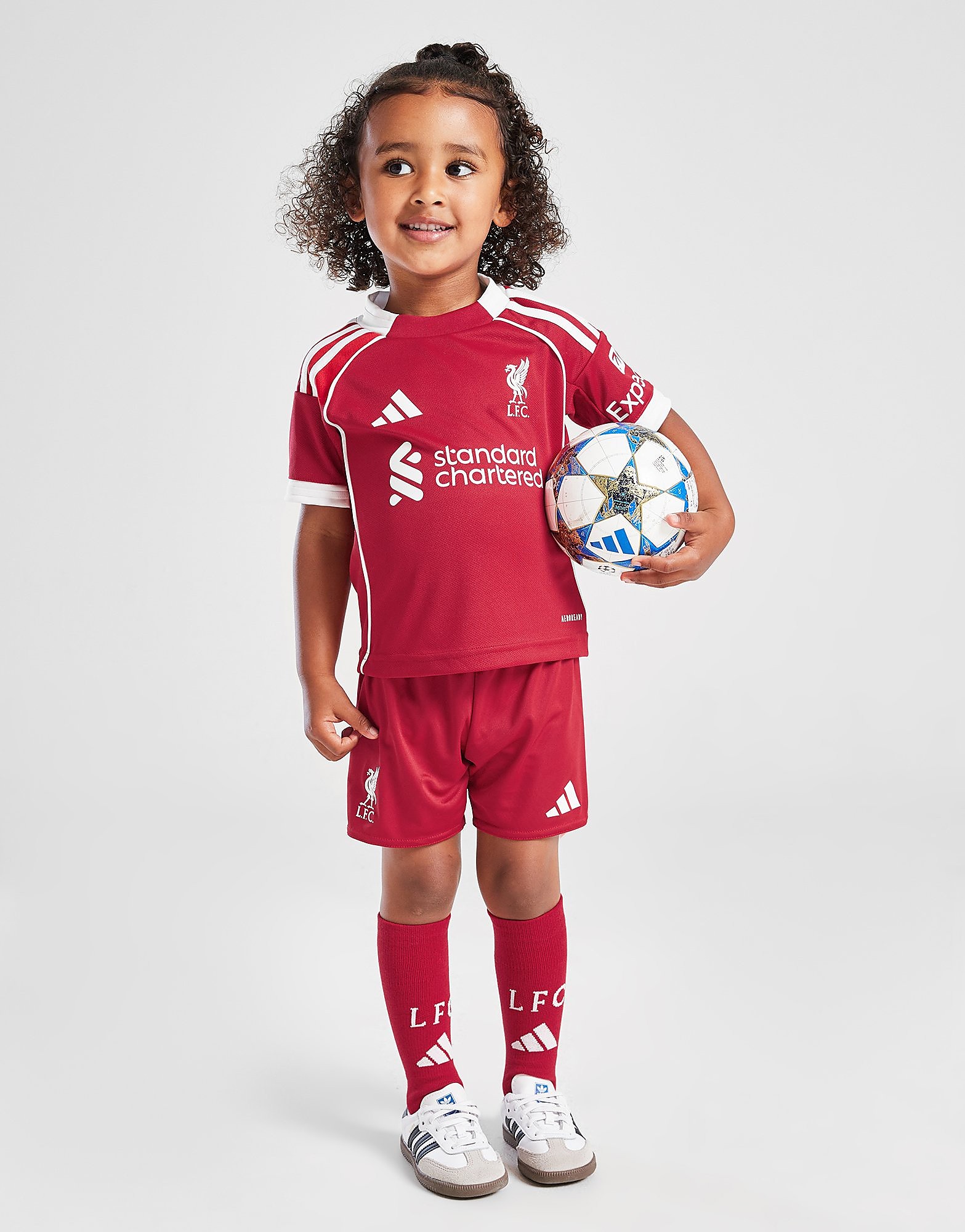 adidas Mini kit domicile Liverpool FC 2526 enfants