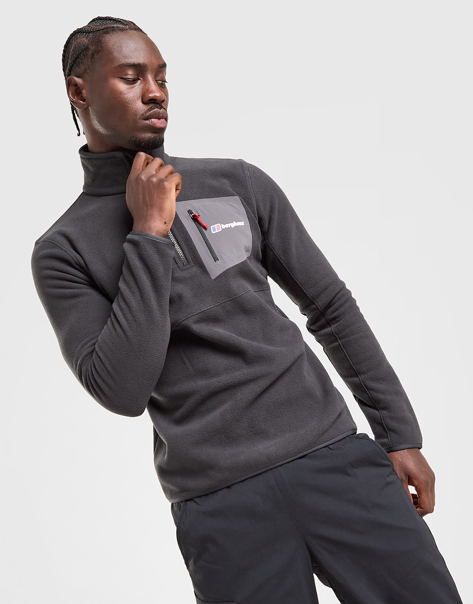 Berghaus Maglia Poly Fleece Urbism, nero