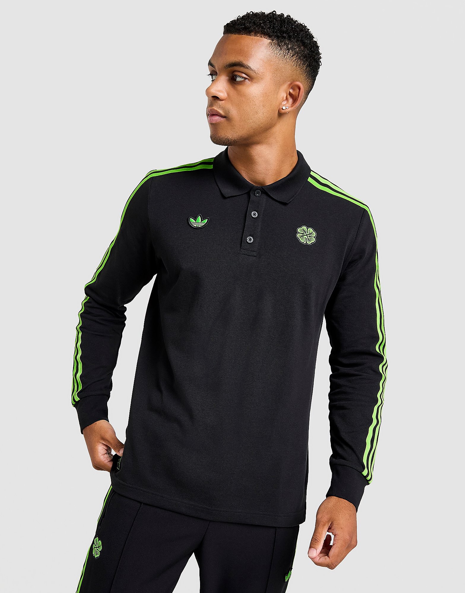 adidas Originals Celtic Icons Long Sleeve Polo Shirt