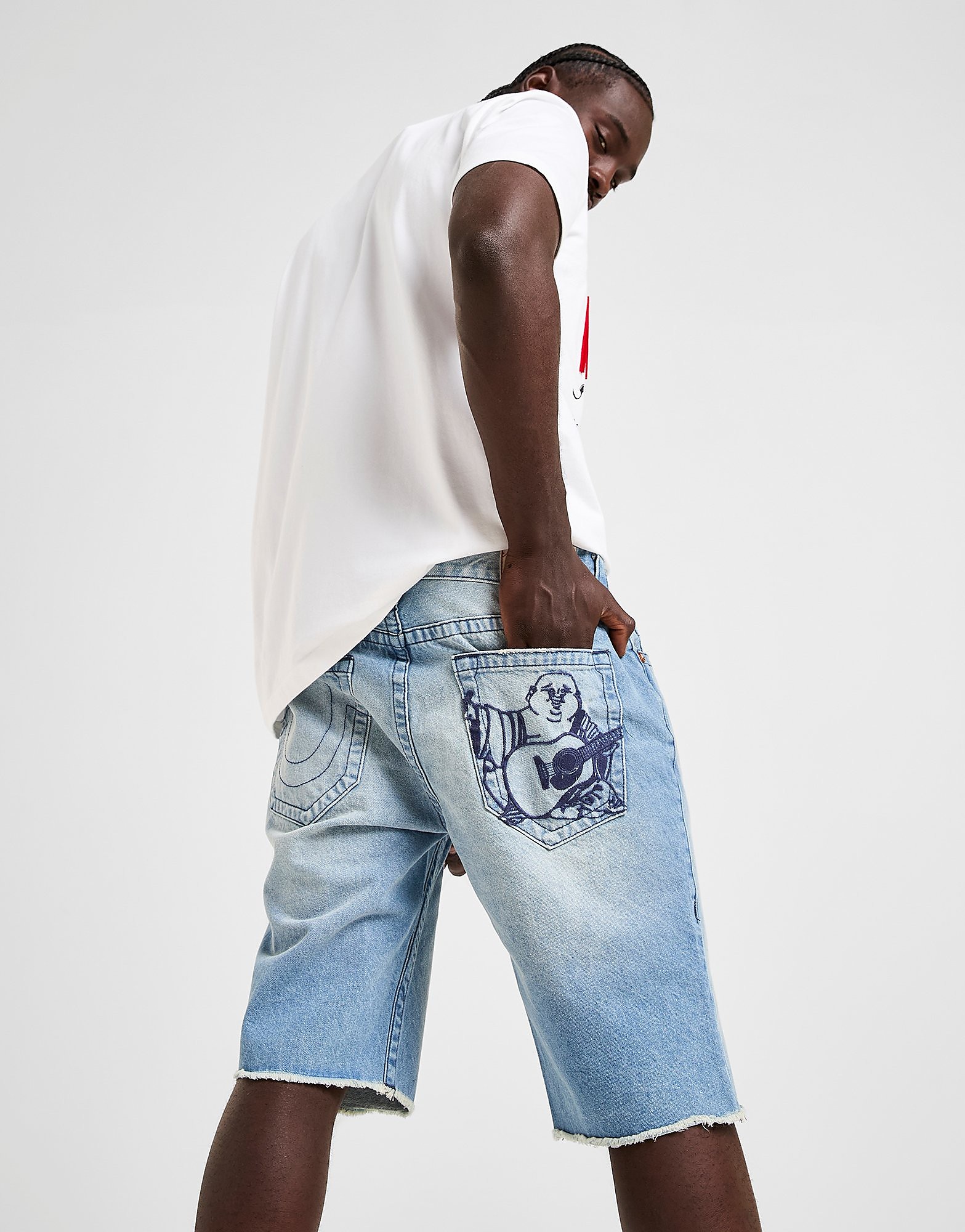 True Religion Ricky Raw Hem Jorts - vue 2