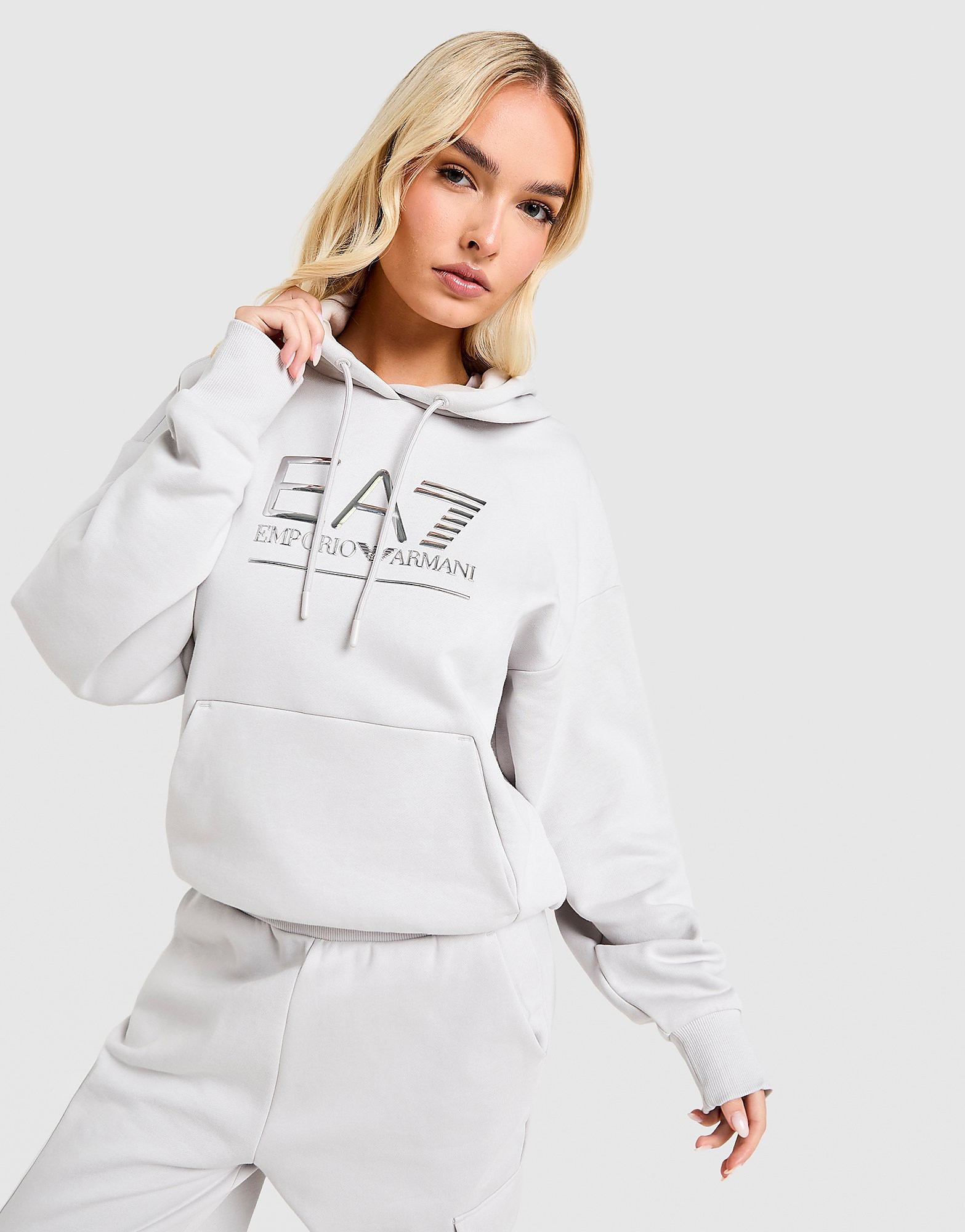 EA7 Emporio Armani Visibility Logo Boyfriend Hoodie