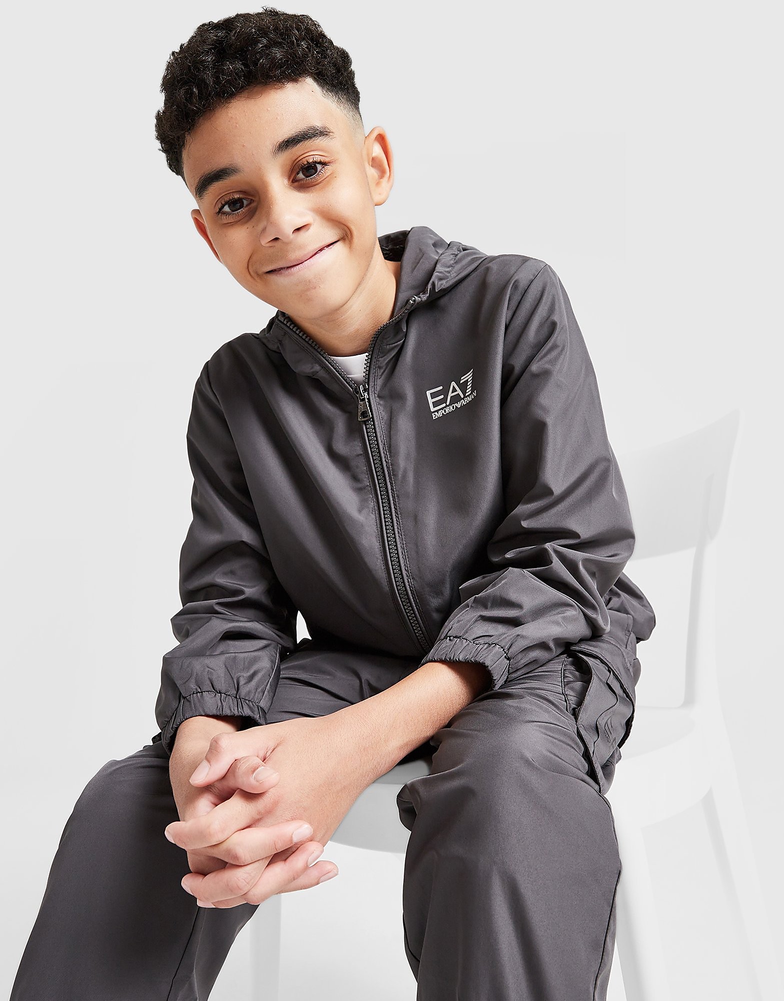 EA7 Emporio Armani Core Woven Full Zip Hoodie Junior