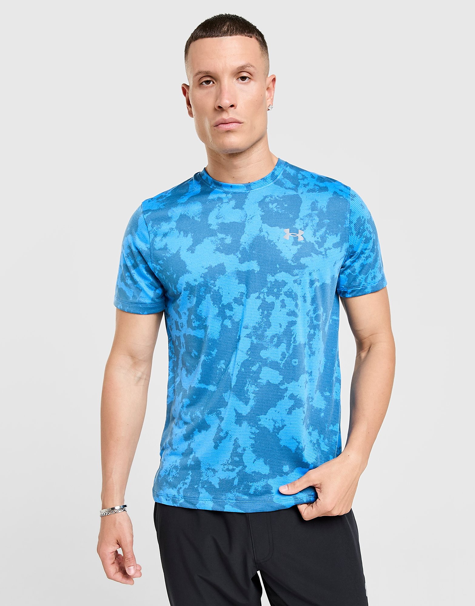 Under Armour Maglia All Over Print Launch, blu