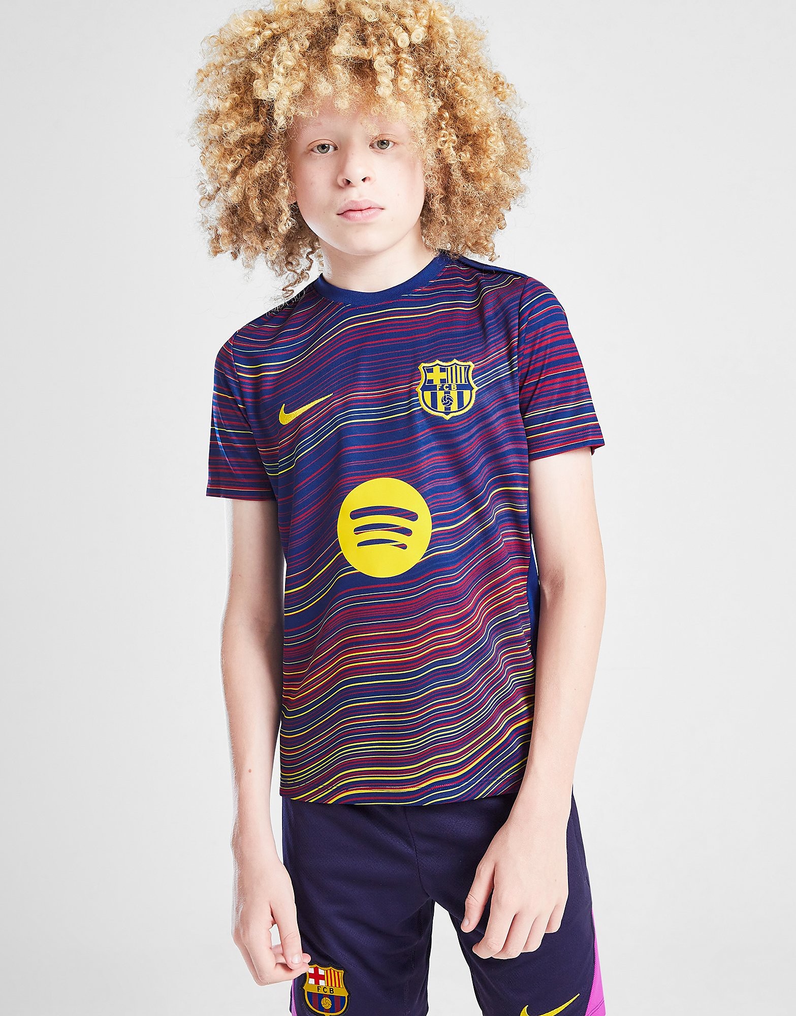 Nike FC Barcelona Pre Match T Shirt Junior