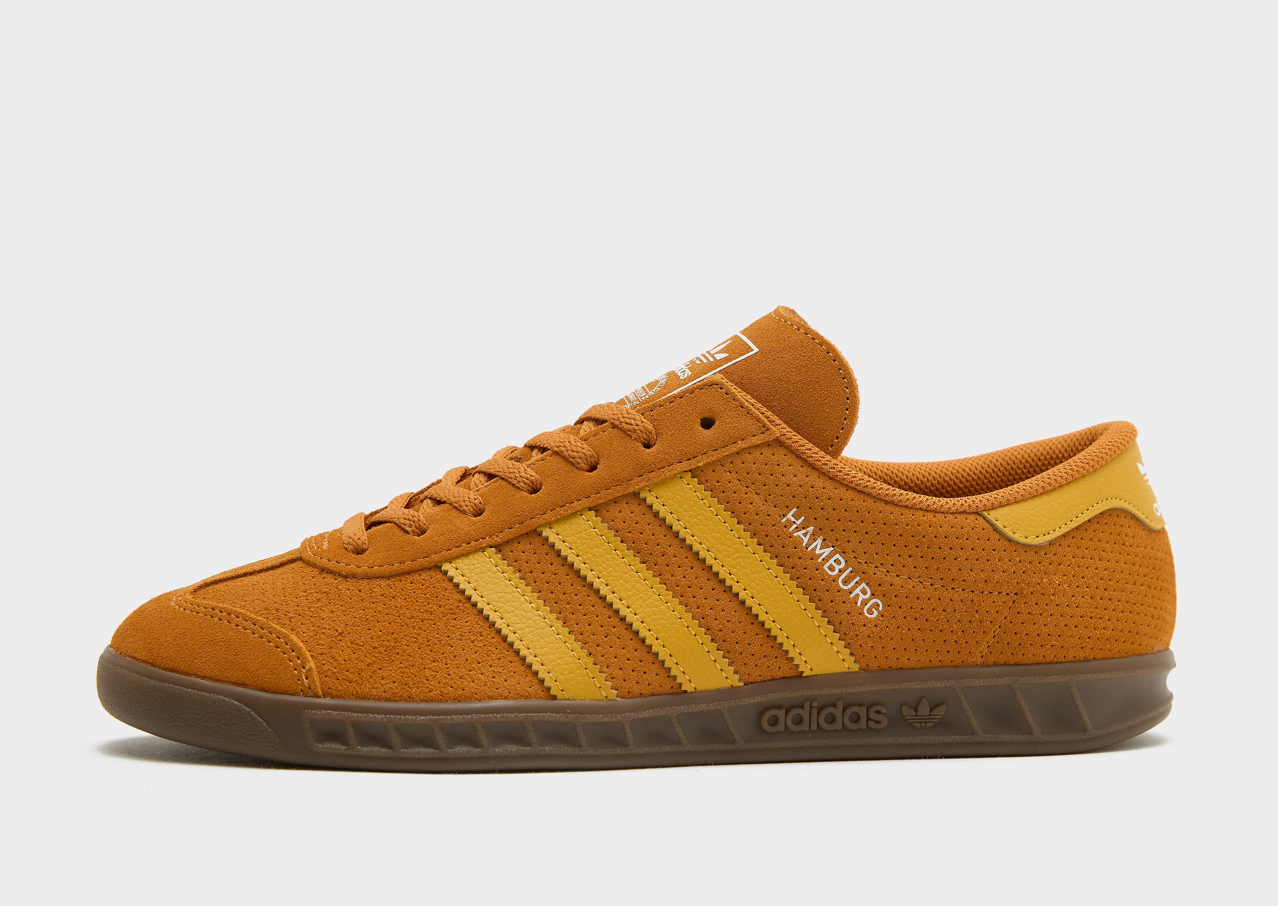 Adidas Hamburg herensneaker oranje en geel