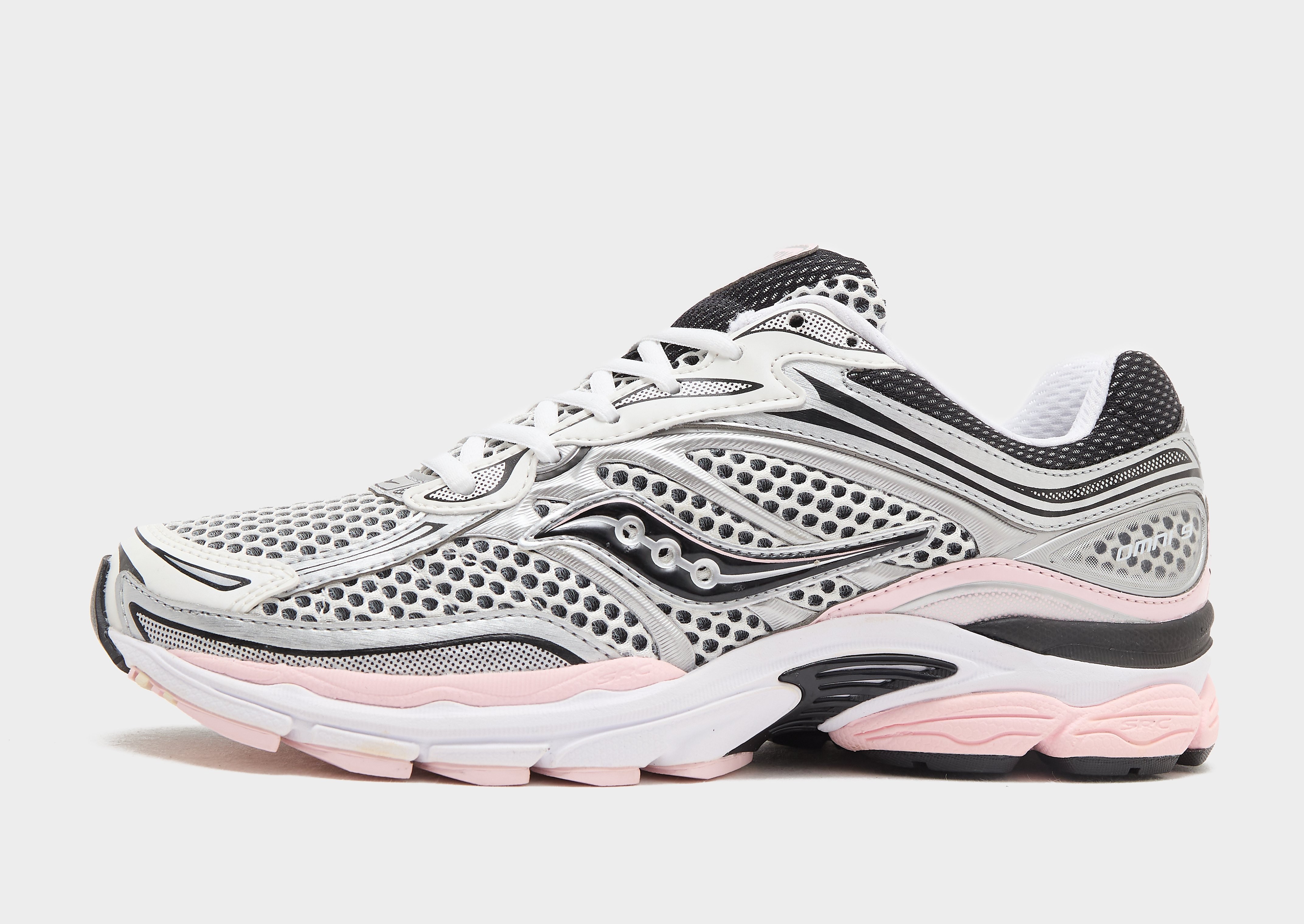 Saucony herensneaker zilver en roze