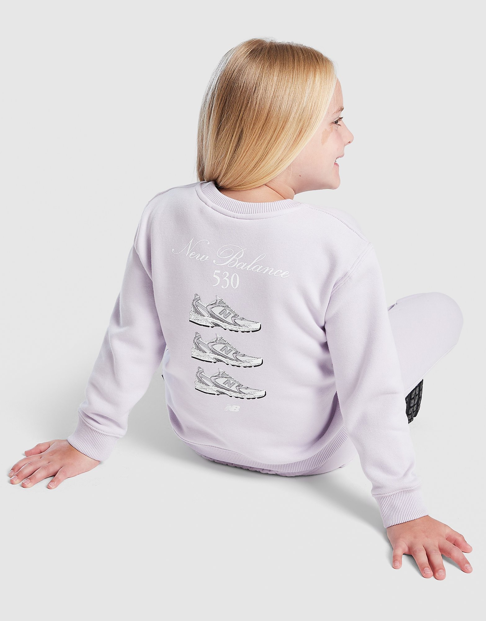 New Balance Girls' Repeat Show Crew Tracksuit Children