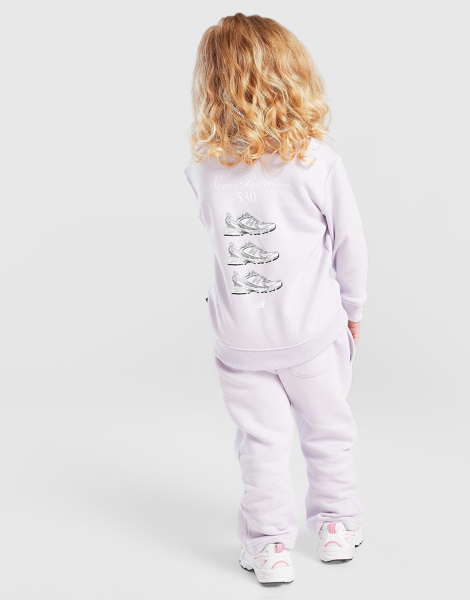 New Balance Girls' Trainer Graphic Crew Tracksuit Infant