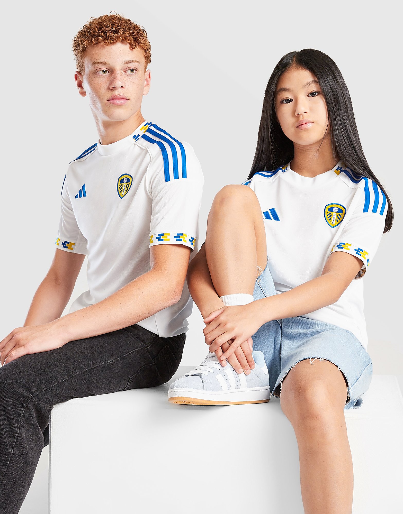 adidas Leeds United FC 202526 Home Shirt Junior