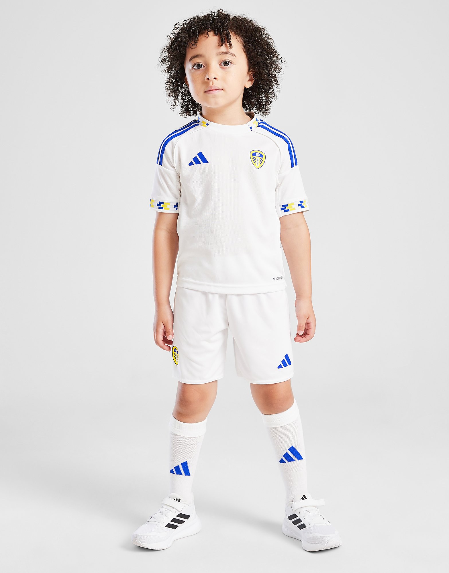adidas Leeds United 202526 Home Kit Children