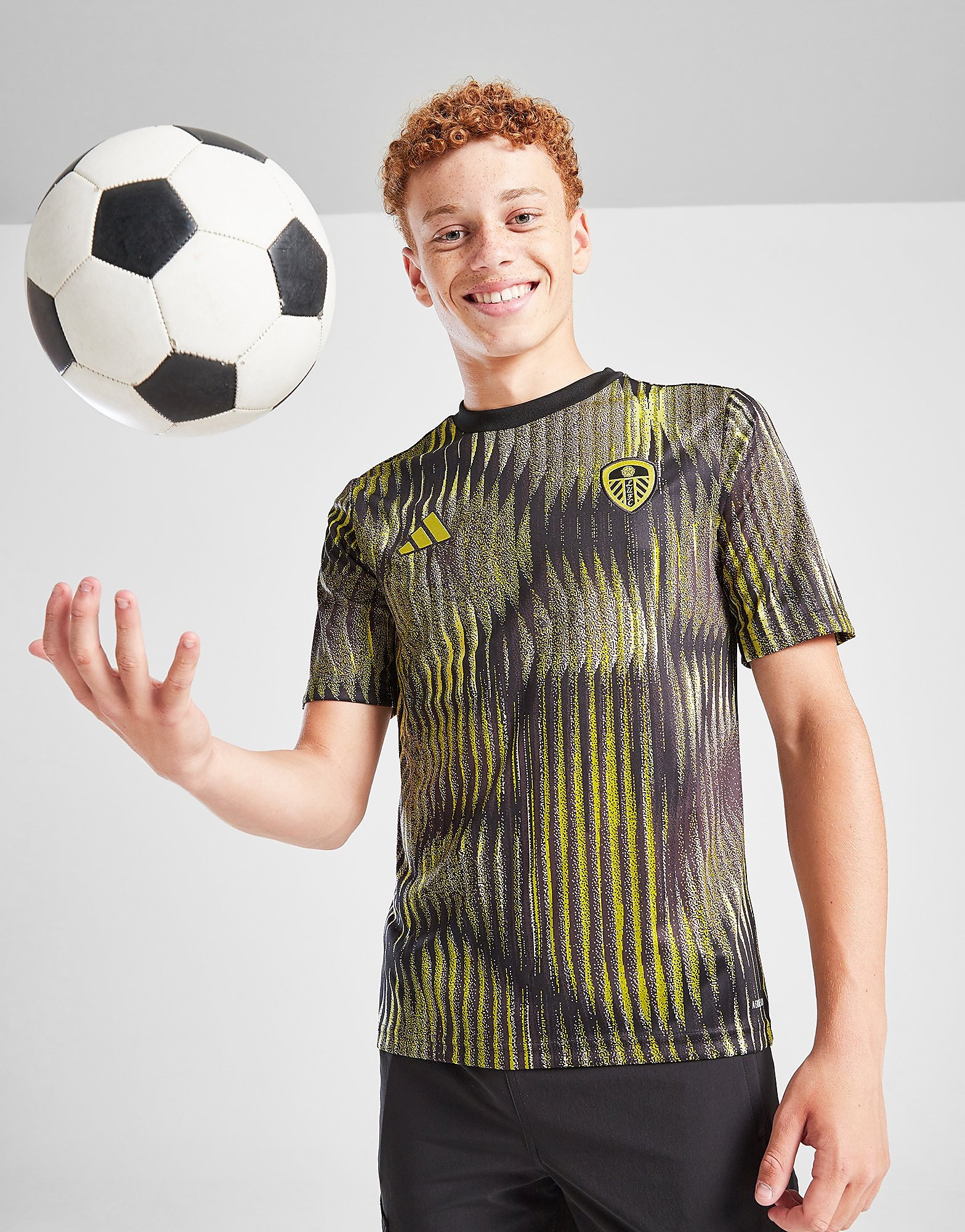 adidas Leeds United FC Pre Match T Shirt Junior