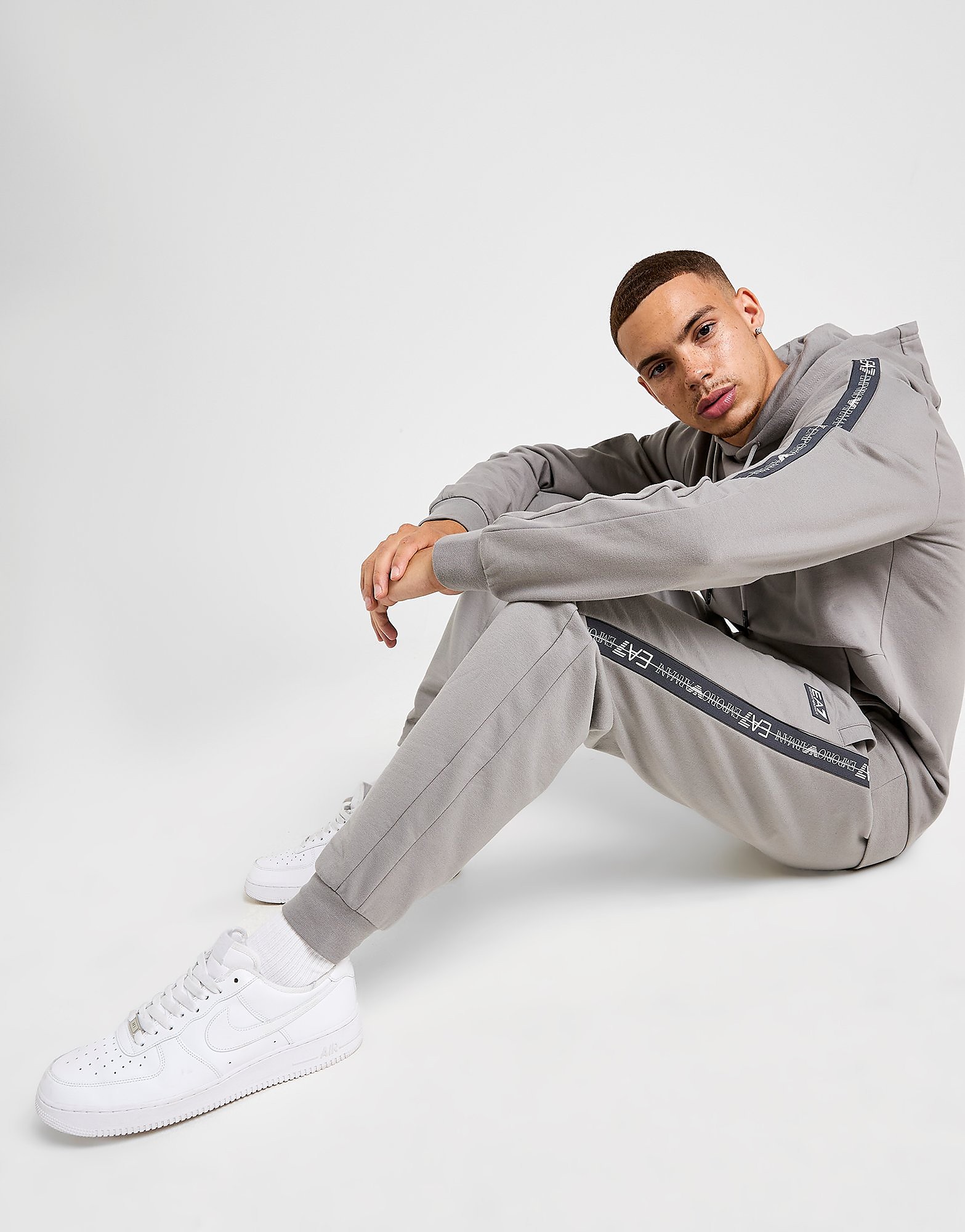 EA7 Emporio Armani Tape Large Logo Joggers